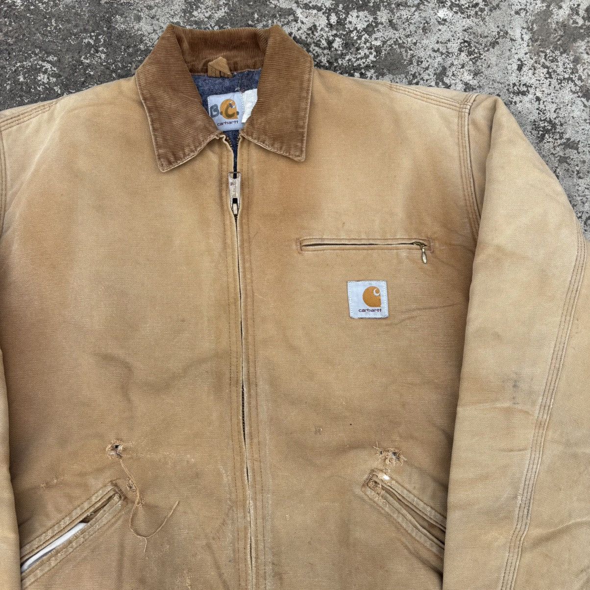 Carhartt Vintage Carhartt Detroit Tan Jacket Size US L / EU 52-54 / 3 - 6 Thumbnail