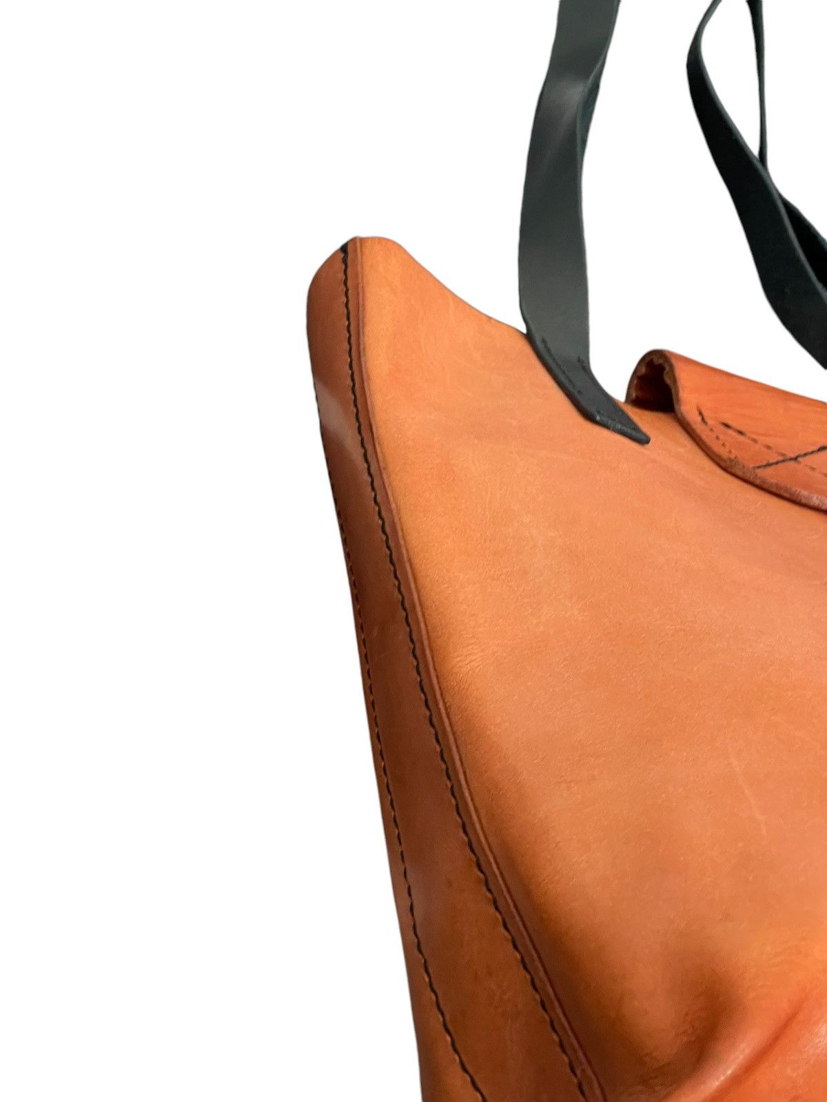 Leather Full Leather Unknown Handmade Japan Tote Shoulder Bag 4🟩 Size ONE SIZE - 18 Thumbnail