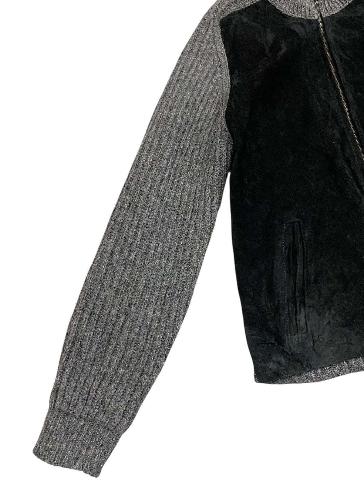 Vintage Vintage Brenire Suede Knit Wool Riri Zip Jacket Scotland Size US M / EU 48-50 / 2 - 4 Thumbnail