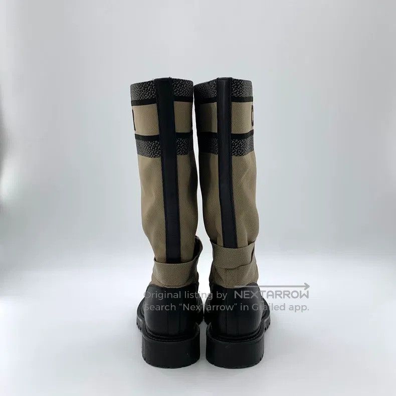Dior Dior Grey-brown knitted logo letter leather stitching high Size US 12 / IT 42 - 4 Thumbnail