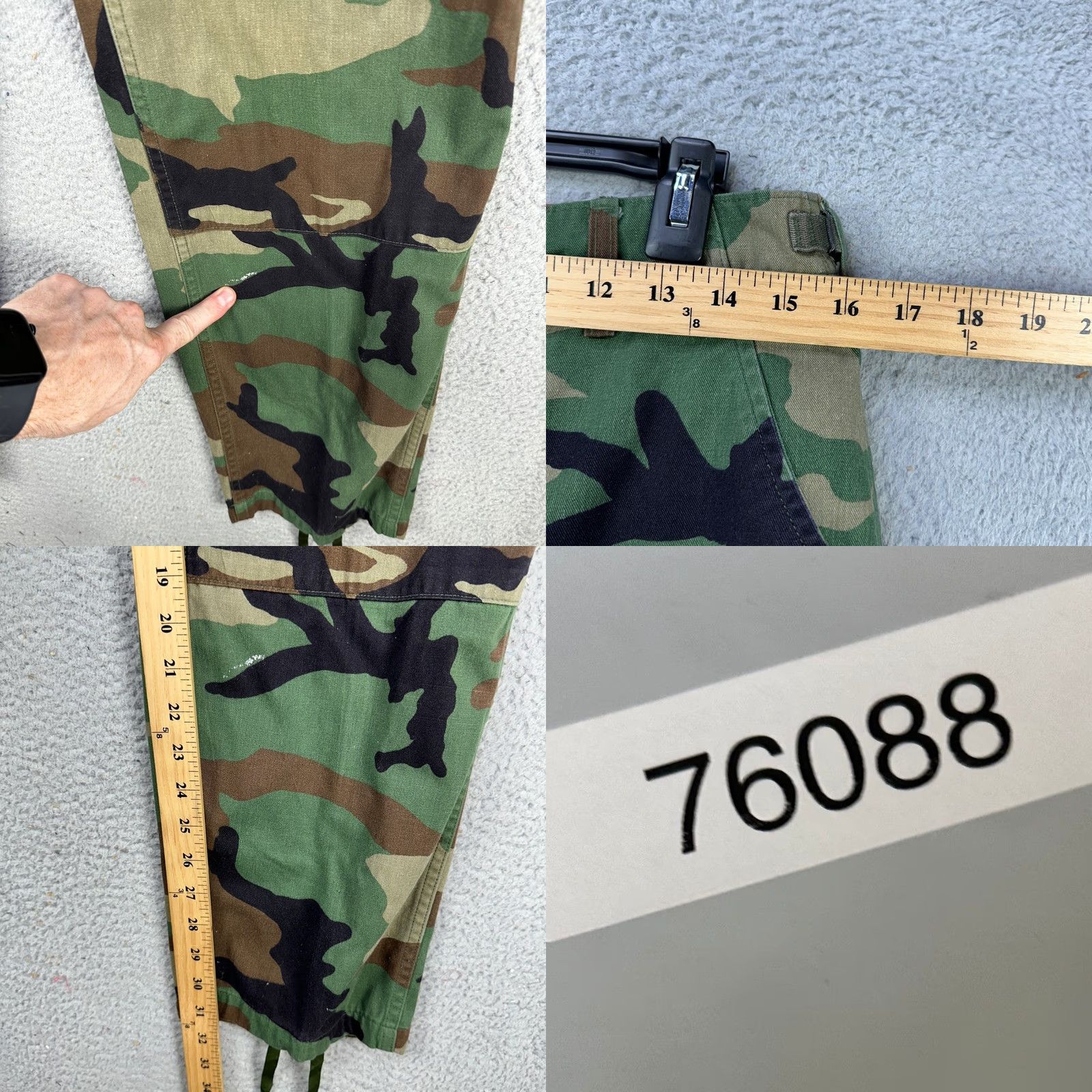 Propper Proper Men Cargo Pants 31 Small Green Woodland Camo Military Trouser Nylon Blend Shirt? Size US 29 - 8 Thumbnail