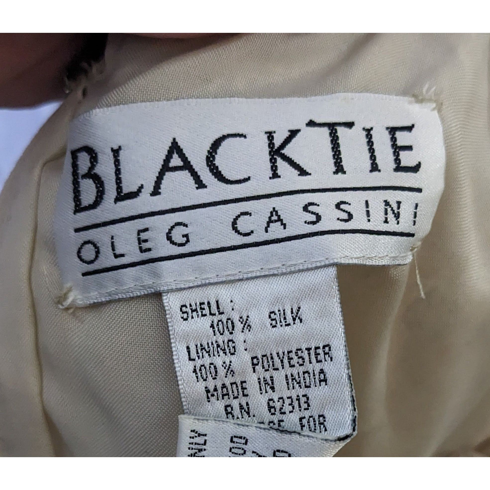 Oleg Cassini Vintage BlackTie By Oleg Cassini Silk Beaded Top Size Large Size L / US 10 / IT 46 - 9 Thumbnail