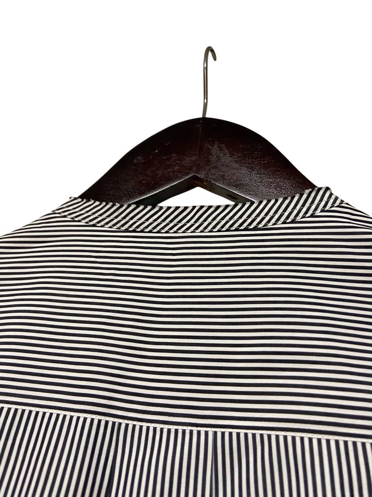 Celine × Designer Celine Women’s Striped Long Sleeve Button Up Dress Size S / US 4 / IT 40 - 12 Thumbnail