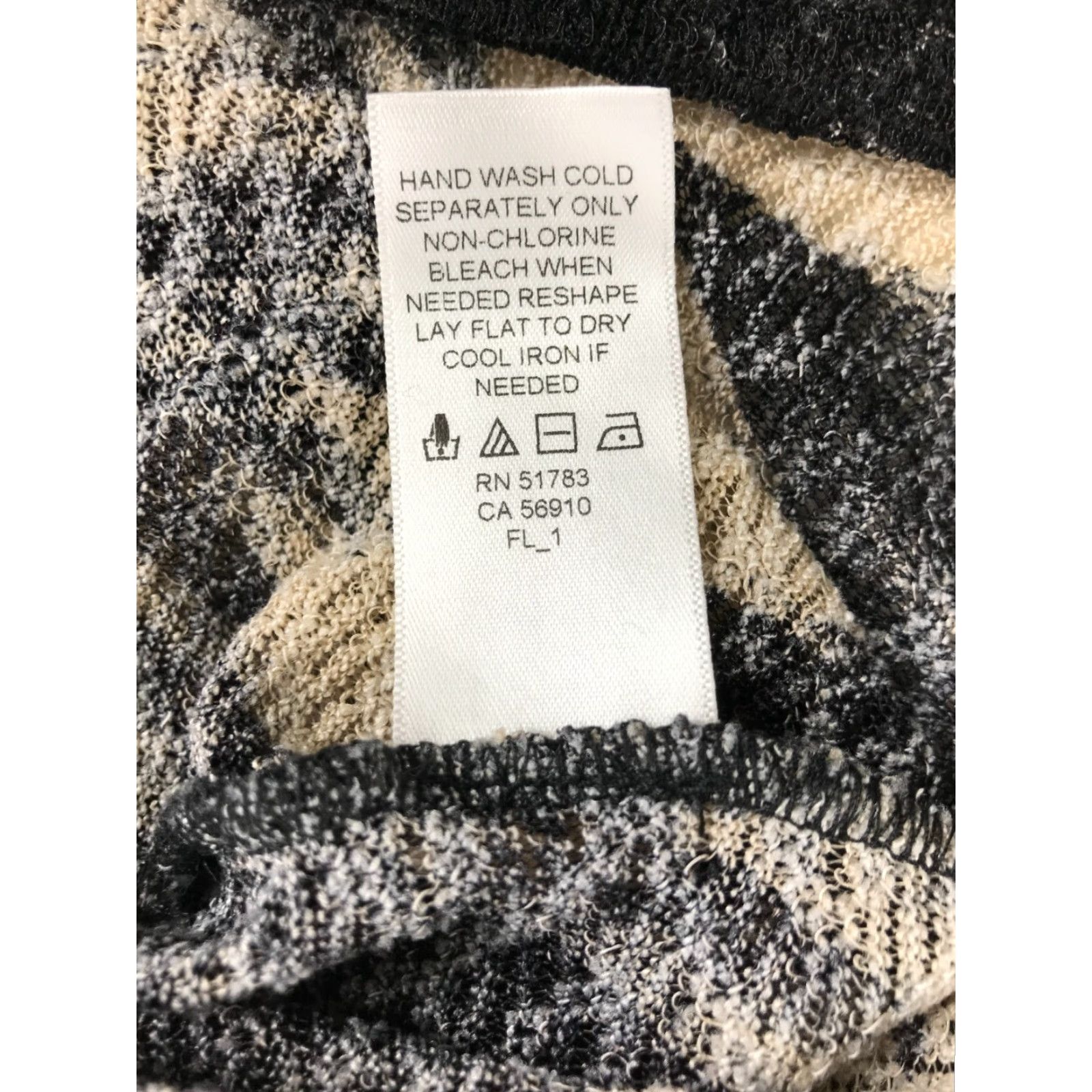 Vintage Maurices Tank Top Women's Size S Black Tan Wooded Chevron Beads Plunging Neck Shirt Adult Womens Tank Black Beaded V-Neck Modern 90s? Size S / US 4 / IT 40 - 6 Thumbnail