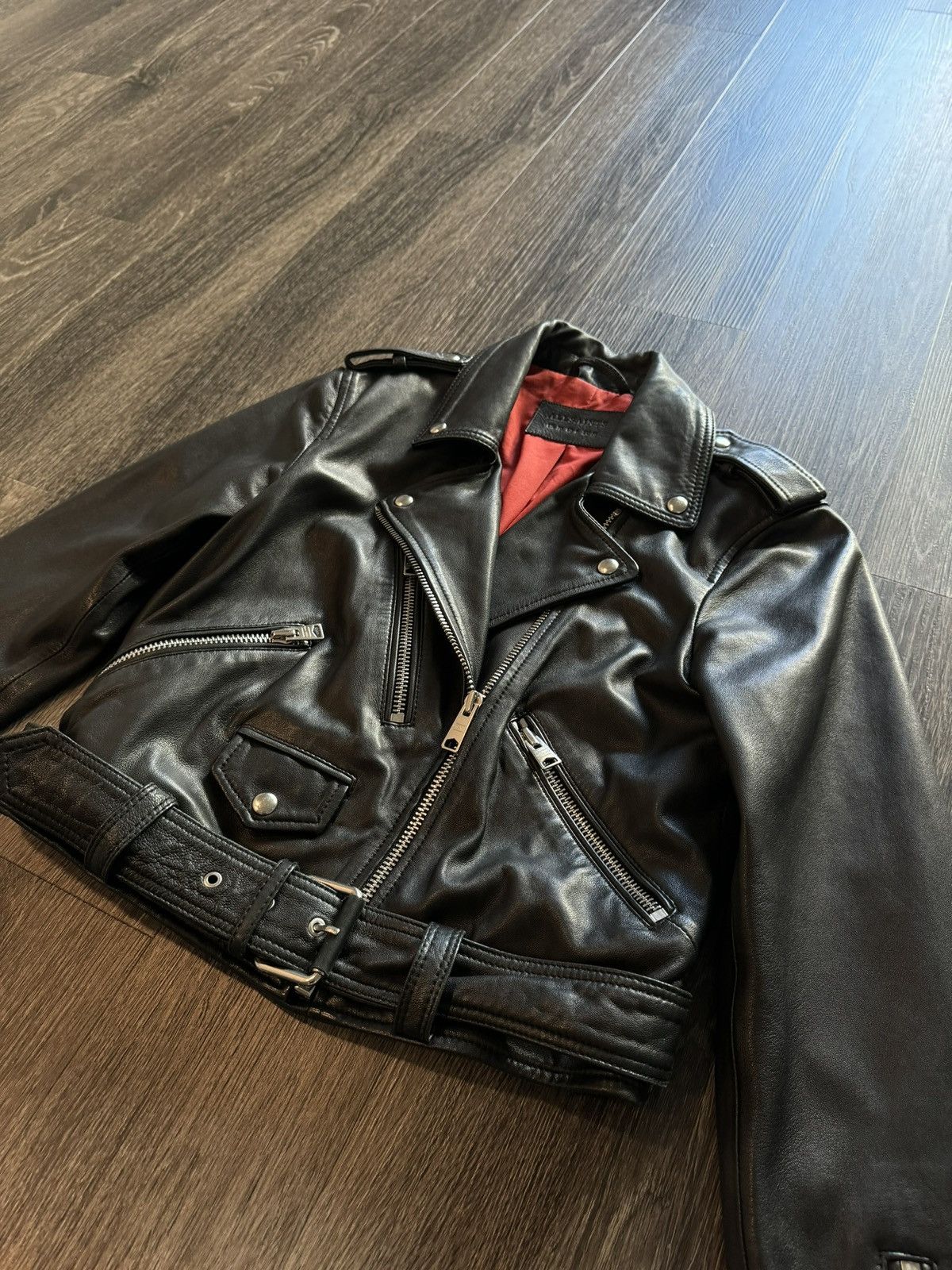 Allsaints All Saints Leather Jacket Size M / US 6-8 / IT 42-44 - 1 Thumbnail