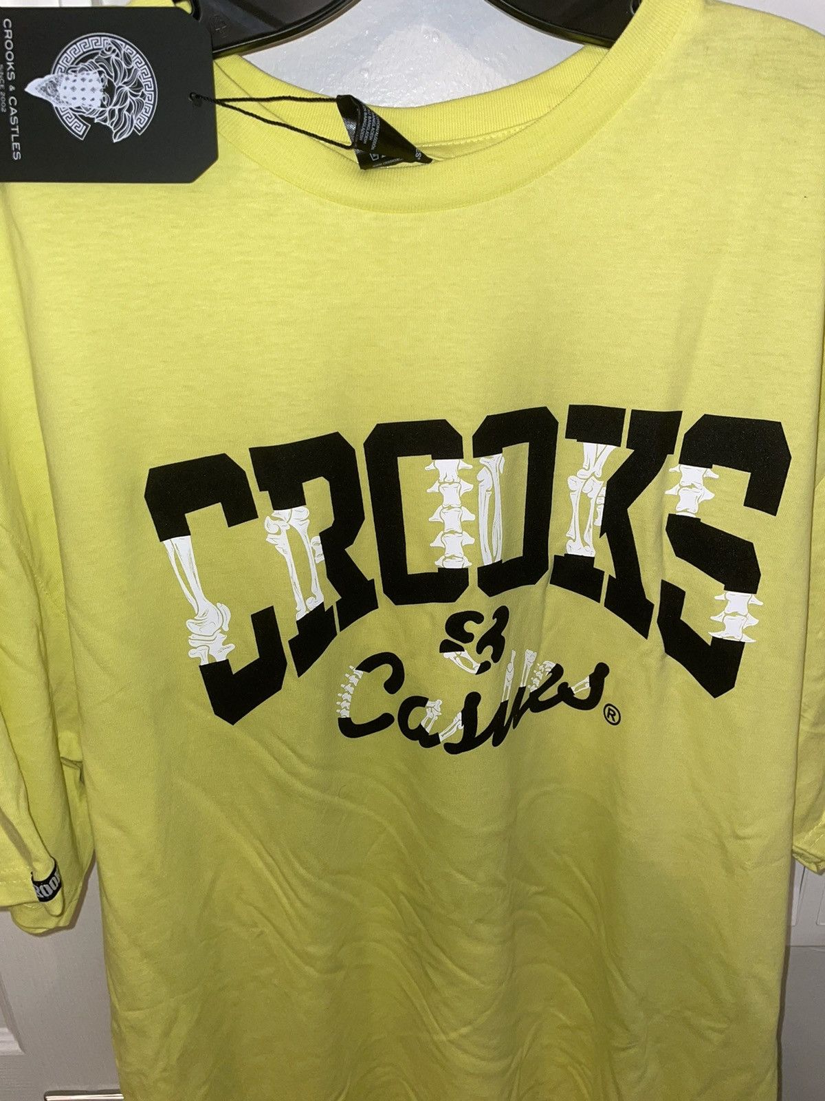 Crooks & Castles Crooks & Castles Yellow T-Shirt Size US XL / EU 56 / 4 - 3 Thumbnail
