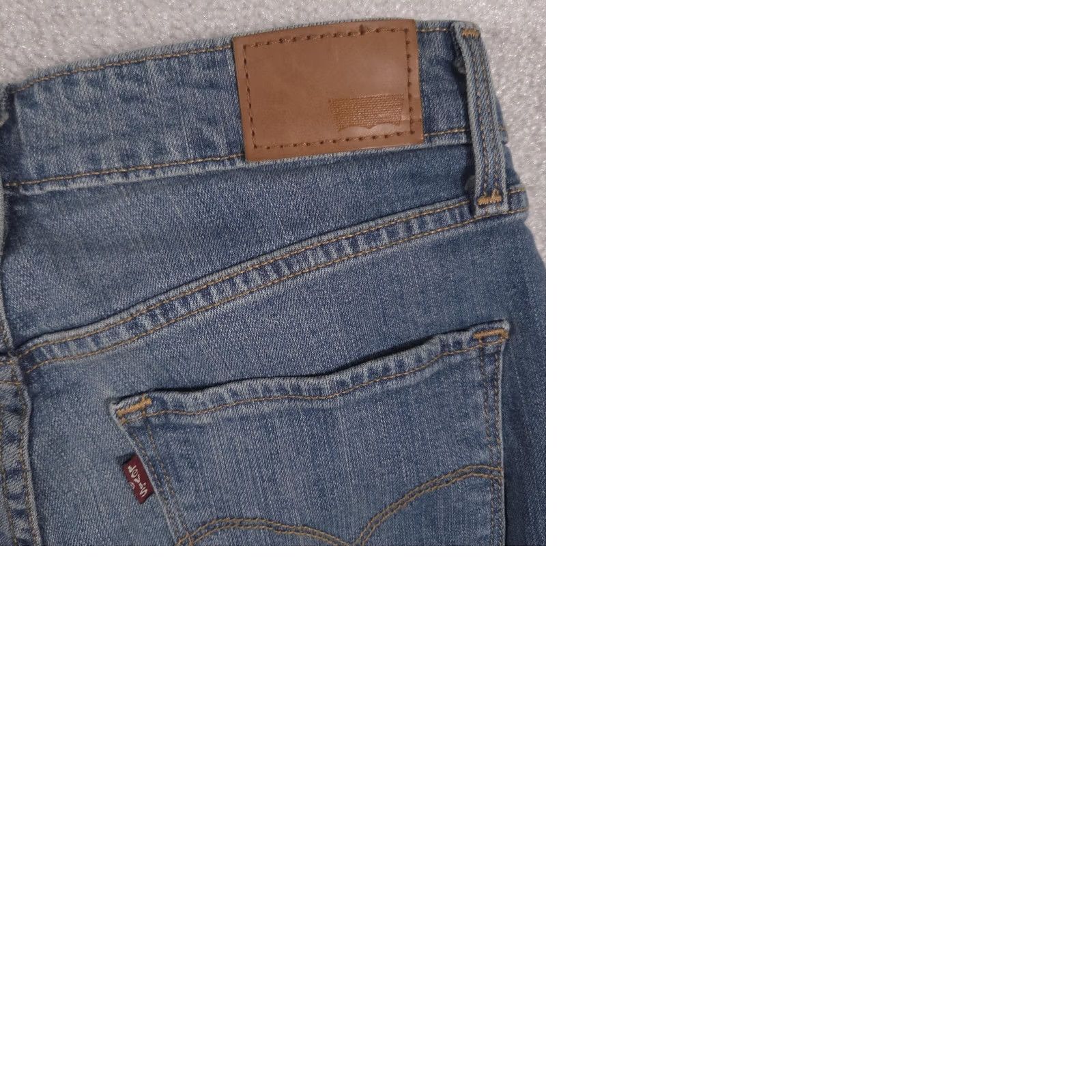 Levi's Levis Jeans Womens 28 Blue High Rise Skinny Distressed Stretch Denim Medium Wash Size 28" / US 6 / IT 42 - 10 Thumbnail