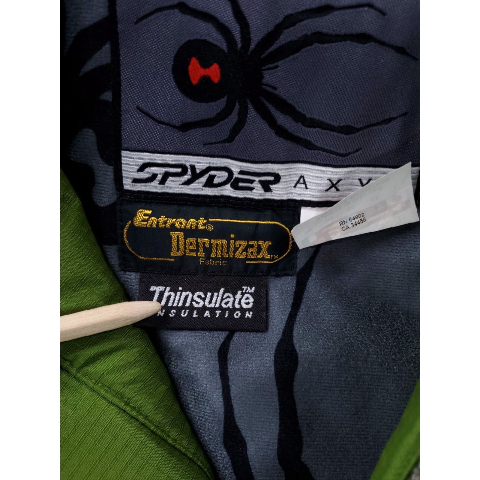 Spyder Spyder Jacket Mens M Dermizax Thinsulate Axys Entrant Ski Snowboard Green Parka Nylon Size US M / EU 48-50 / 2 - 6 Thumbnail