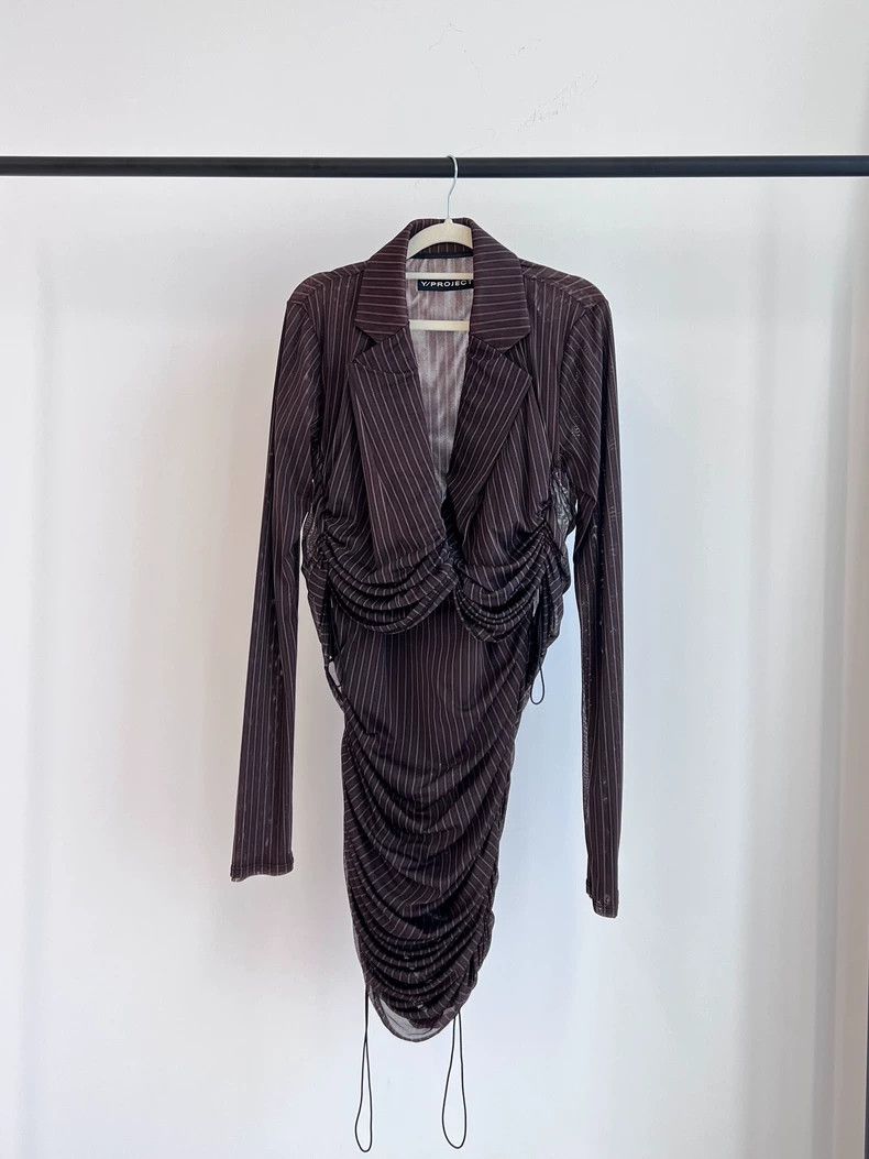 Y/Project Y/project Striped Shirtdress - dmc Size US XS / EU 42 / 0 - 1 Thumbnail