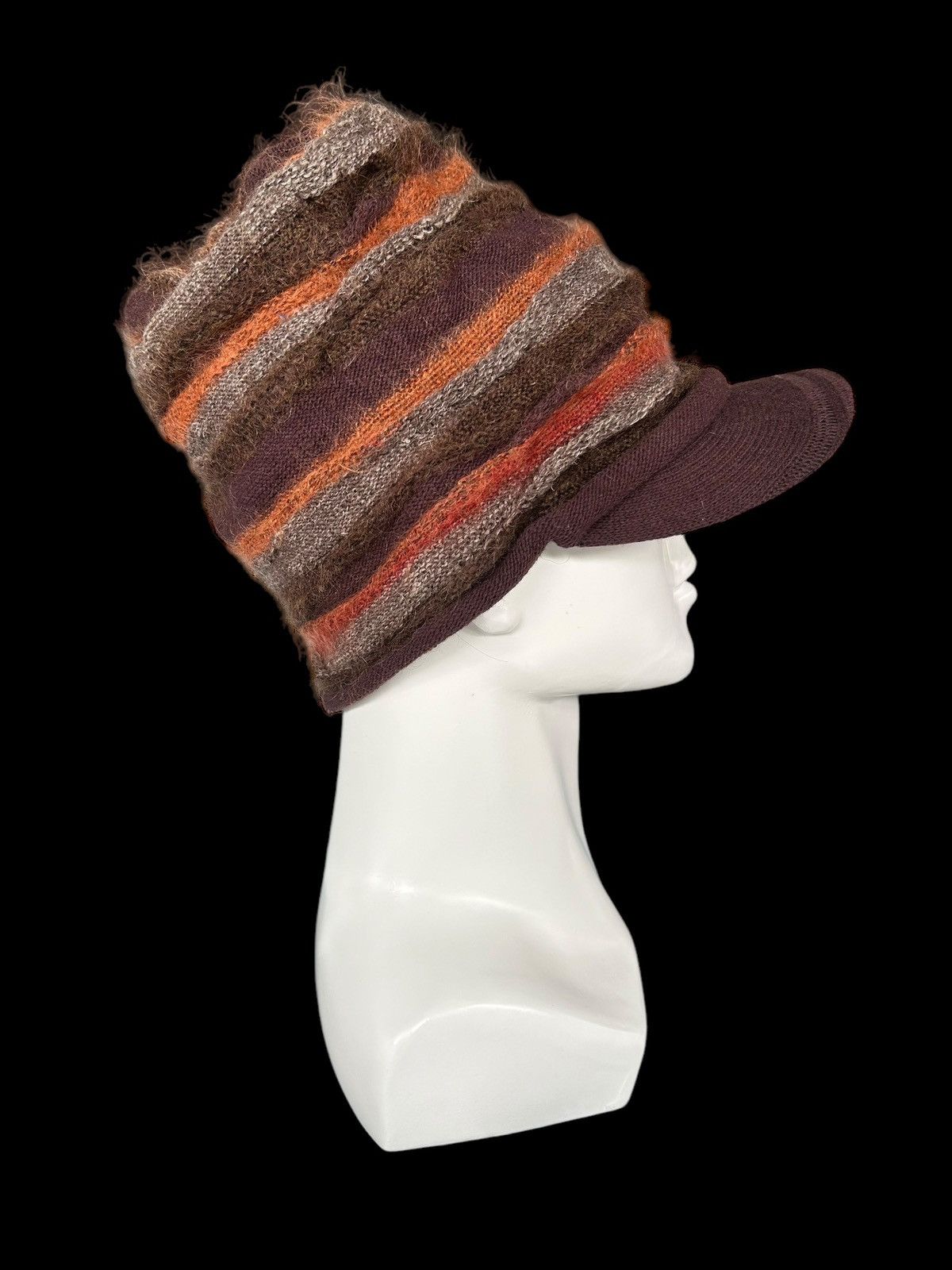 Japanese Brand × Kapital × Vintage Japanese Brand Knitt hairy Rare Hats 🎌☠️ Size ONE SIZE - 3 Thumbnail