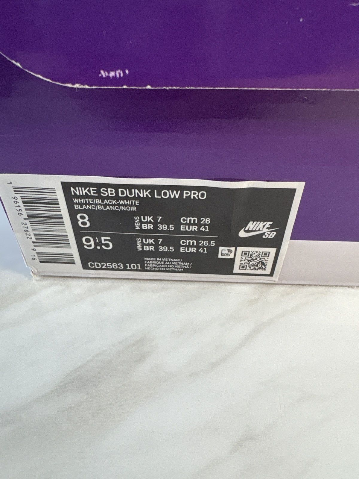 Nike SB Nike SB Dunk Low White Gum Size US 8 / EU 41 - 7 Thumbnail