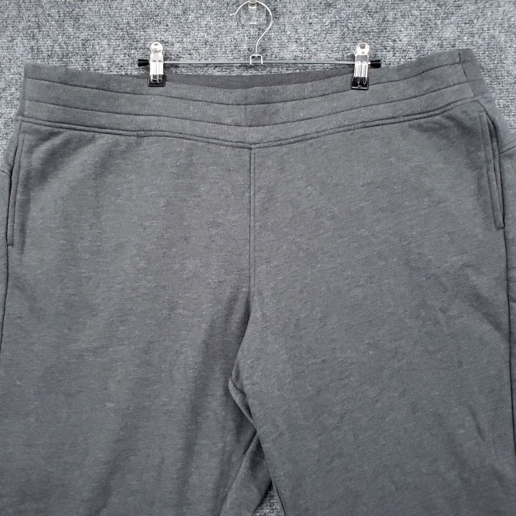 Tek Gear Tek Gear Sweatpants Women 2X Plus Gray Ultrasoft Fleece Straight Hi Rise Pull On Size 40" / US 18 - 3 Thumbnail
