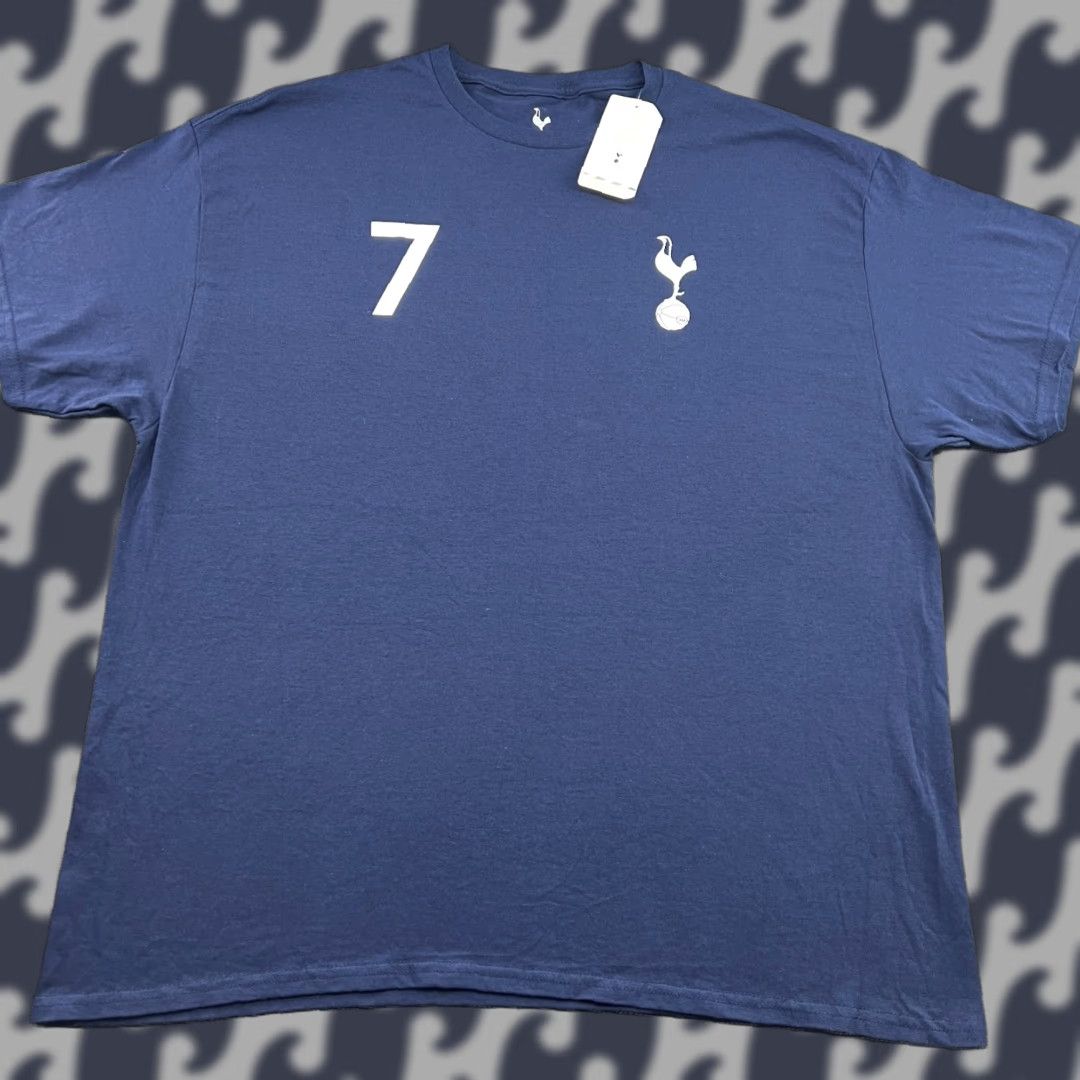 Vintage Tottenham Hotspurs Mens Shirt 2XL Blue Son #7 Official Product Navy T-Shirt Short Sleeve Cotton Moisture Wicking Mens Size US XXL / EU 58 / 5 - 1 Thumbnail