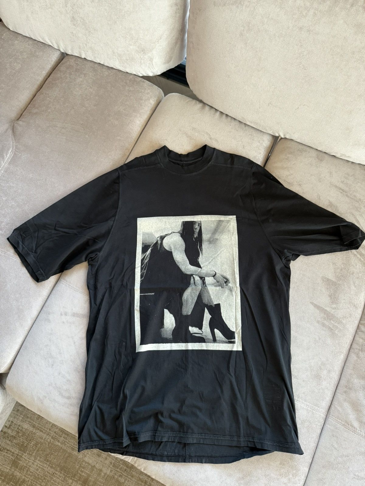 【Rick Owens】 COLLAGE T-SHIRT Rick Owens × Rick Owens Drkshdw Rick Owens Picture T shirt