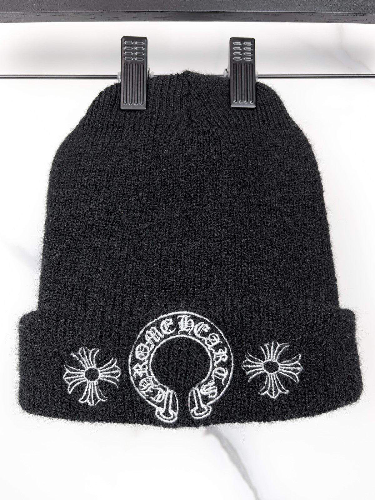 Chrome Hearts Chrome hearts horseshoe ch plus logo wool beanie