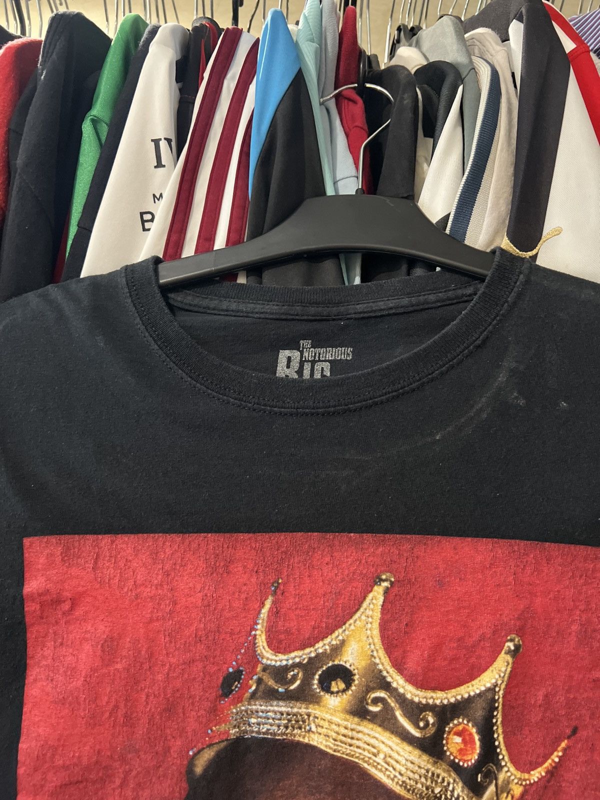Band Tees VINTAGE THE NOTORIOUS B.I.G BIGGIE KING CROWN GRAPHIC TEE Size US M / EU 48-50 / 2 - 4 Thumbnail