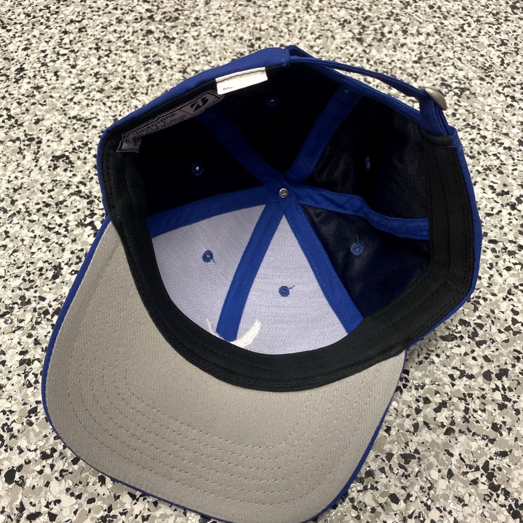 Vintage Bridgestone Hat Cap Strap Back Blue Golf Adjustable Hat Size ONE SIZE - 4 Thumbnail