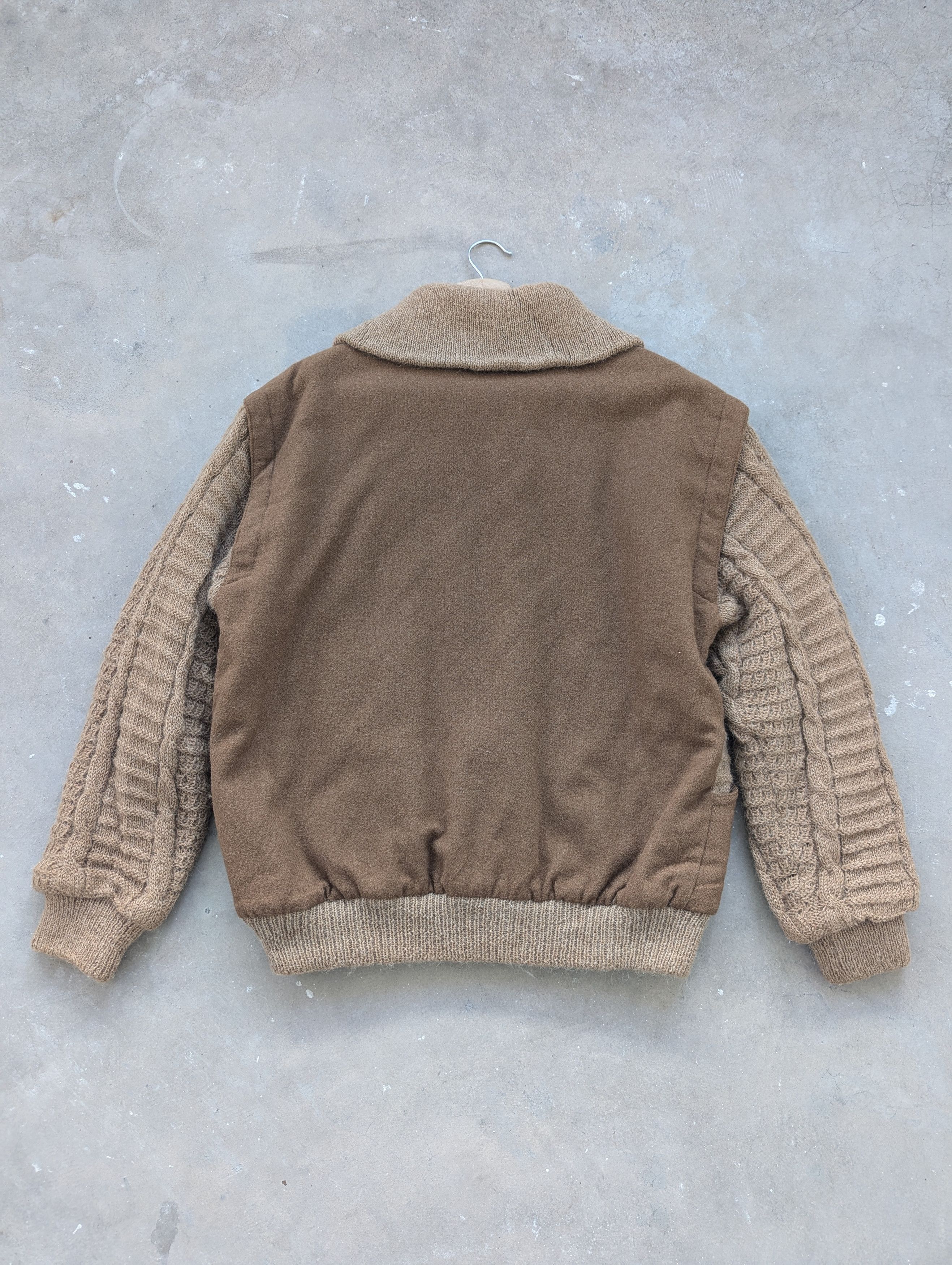 Le Grande Bleu (L.G.B.) × Vintage 🇯🇵 Vintage 90s Wool Jacket Knitted Style By Monsieur Paris Size US M / EU 48-50 / 2 - 14 Thumbnail