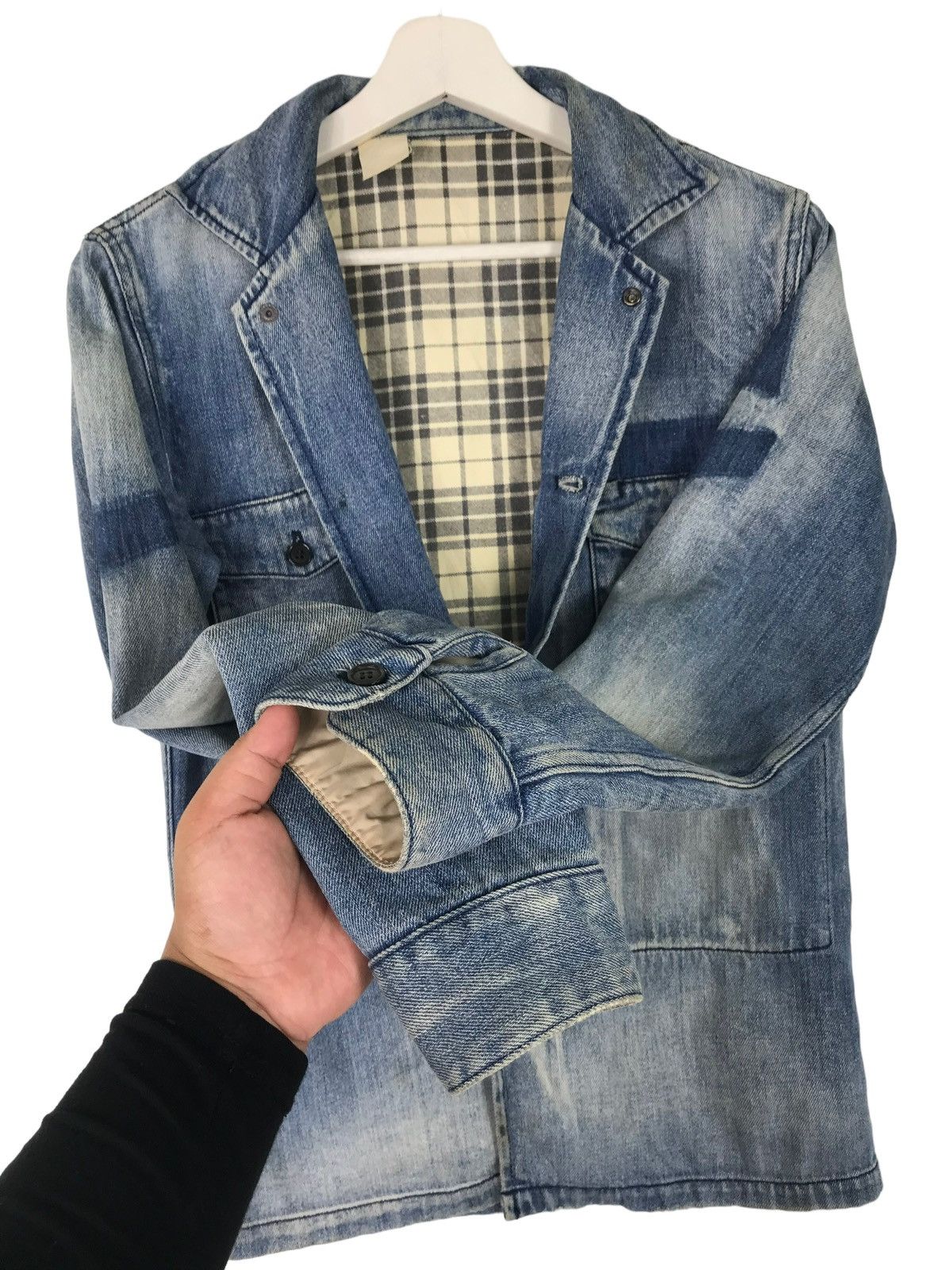 N.Hoolywood 🔥 N.HOLLYWOOD DYED DENIM JACKET MADE IN JAPAN Size US S / EU 44-46 / 1 - 9 Thumbnail