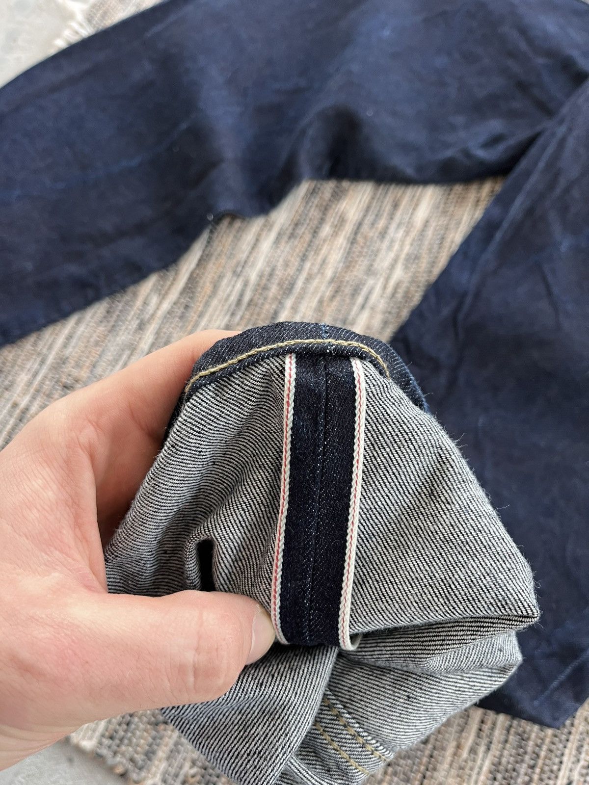 Allsaints Vintage AllSaints Jack Navy luxury Slim Selvedge Denim Jeans Size US 32 / EU 48 - 17 Thumbnail