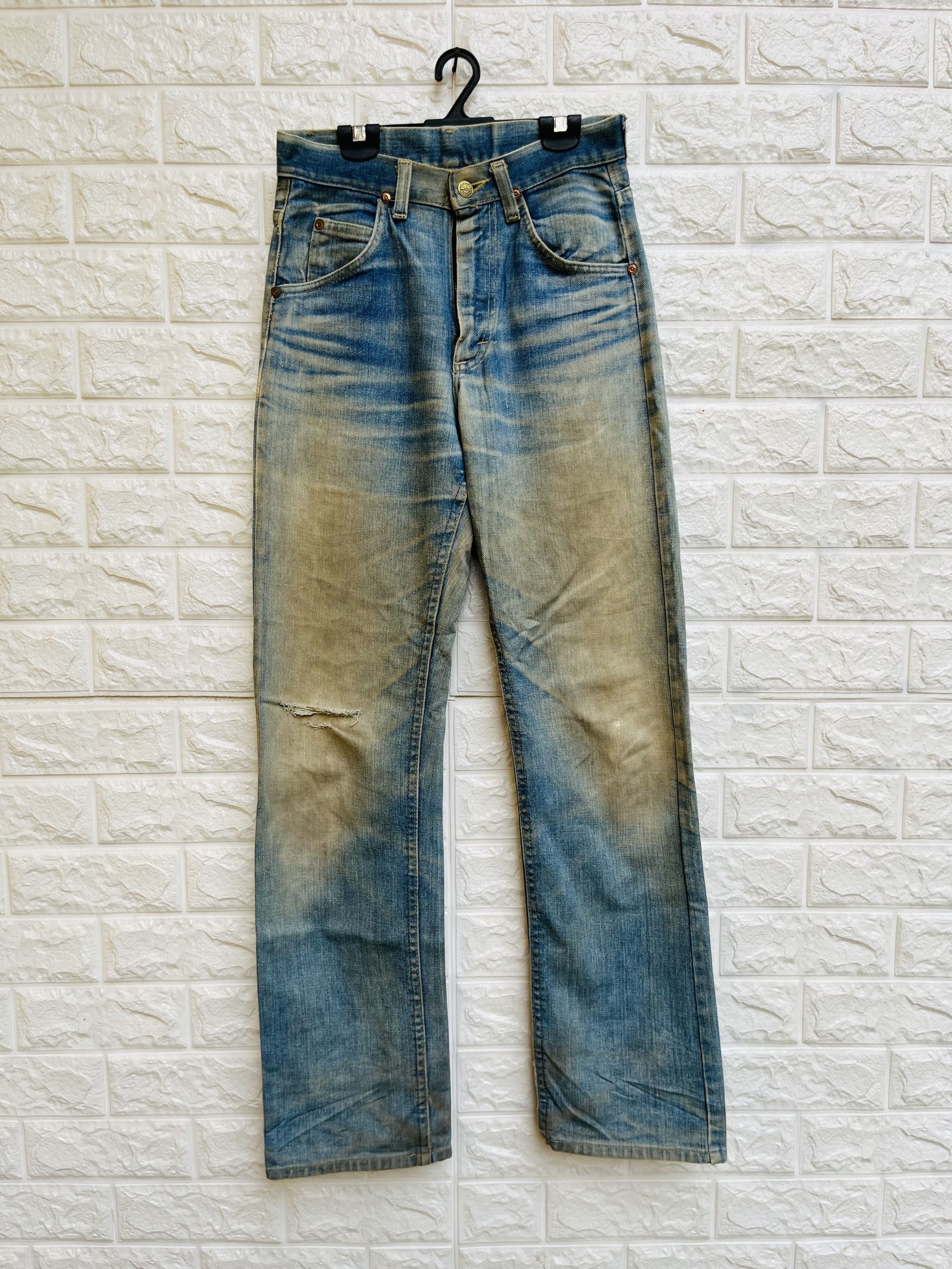 Lee × Vintage Vintage 80s LEE Rider Distressed Designer Fashion Style Size US 27 - 1 Thumbnail