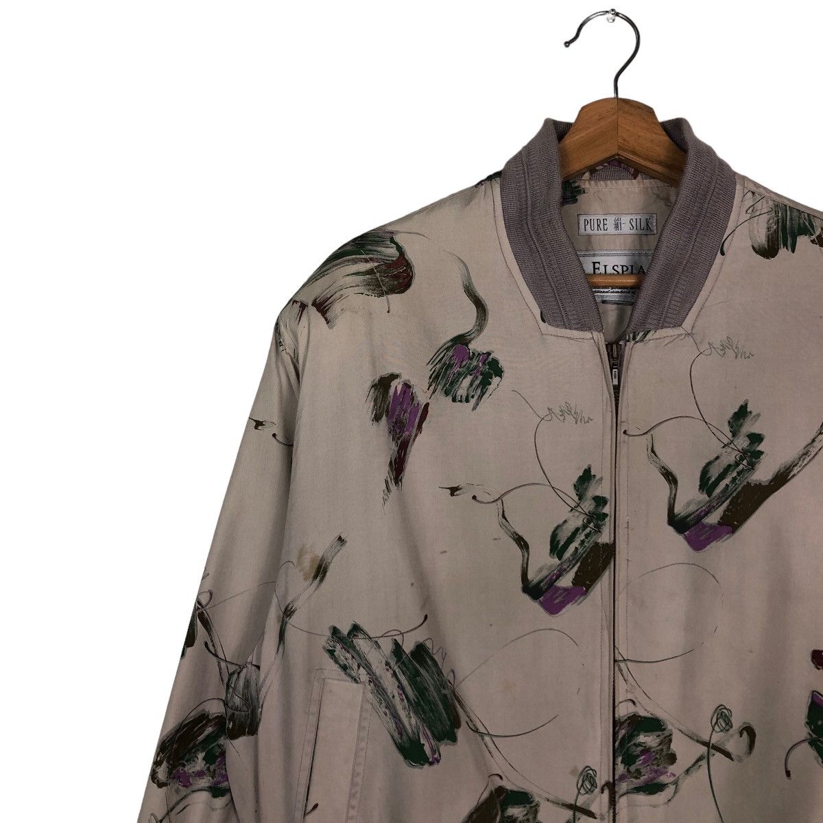 Japanese Brand 🔥Vintage Bomber Jacket Pure Silk Elspia Issey Miyake Size US M / EU 48-50 / 2 - 7 Thumbnail