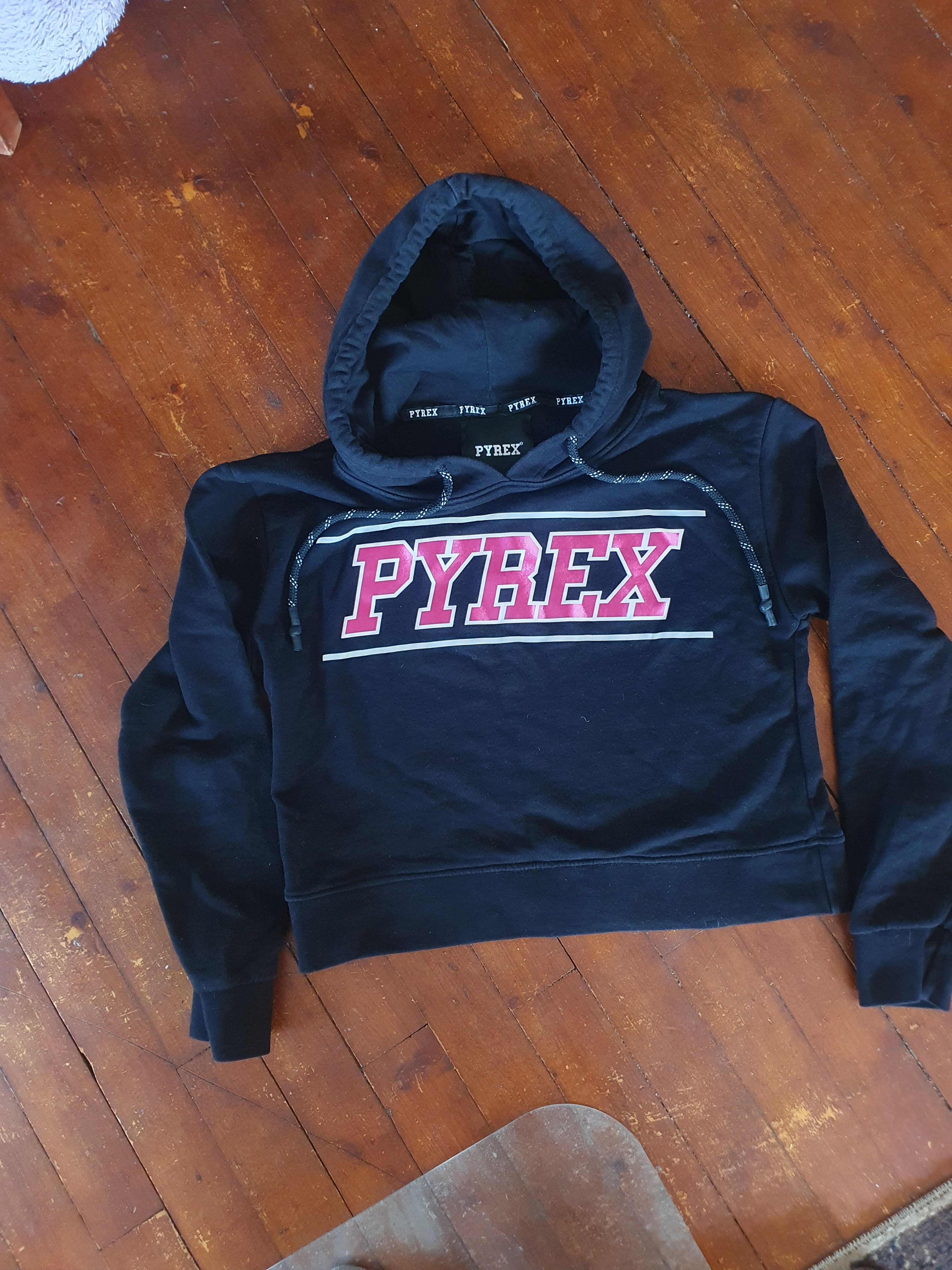 Pyrex Vision Pyrex Vision Big Logo Womans Hoodie Crop Top sz S Size S / US 4 / IT 40 - 1 Thumbnail
