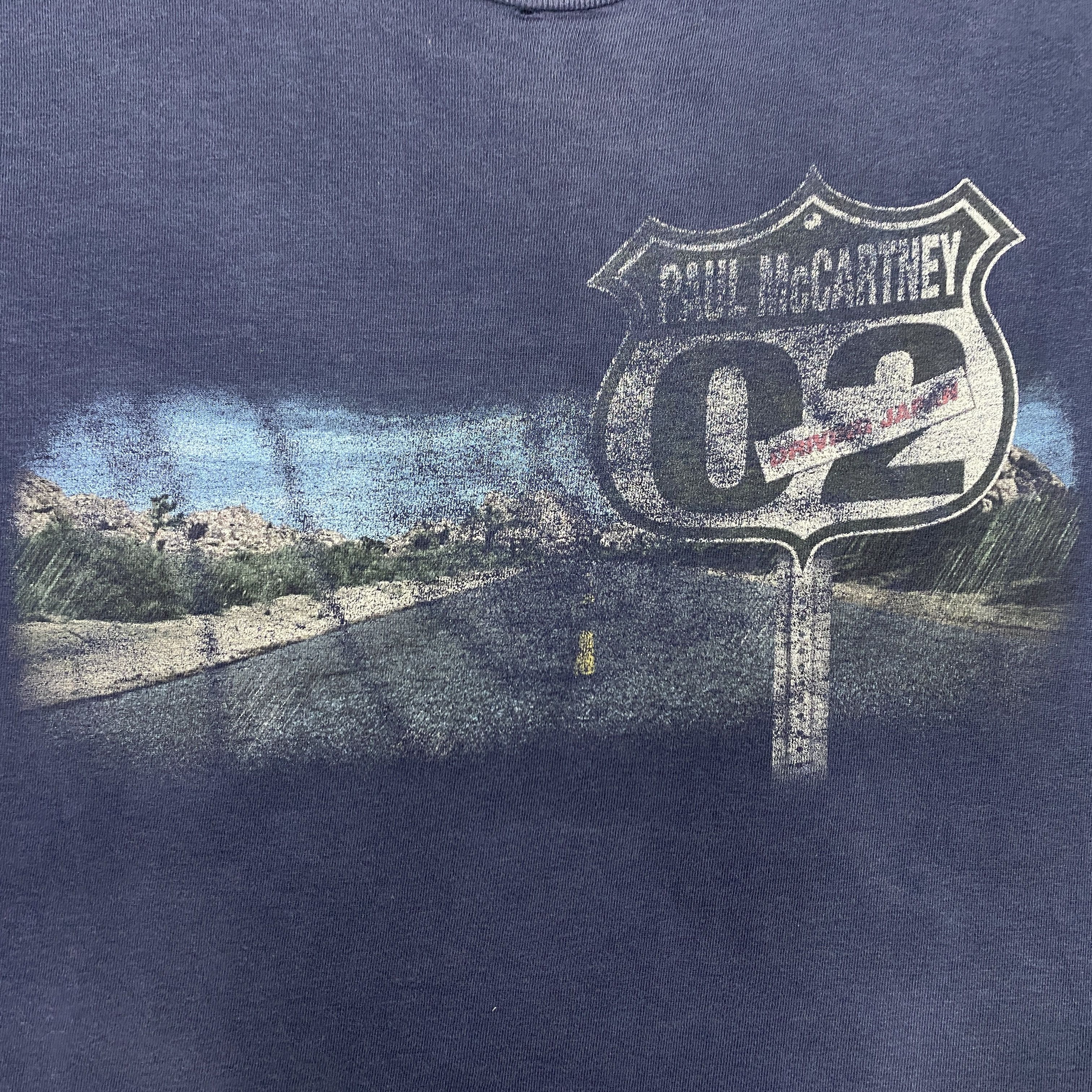 Band Tees Vintage Distressed Paul McCartney Driving Japan 2002 - H061 Size US L / EU 52-54 / 3 - 5 Thumbnail