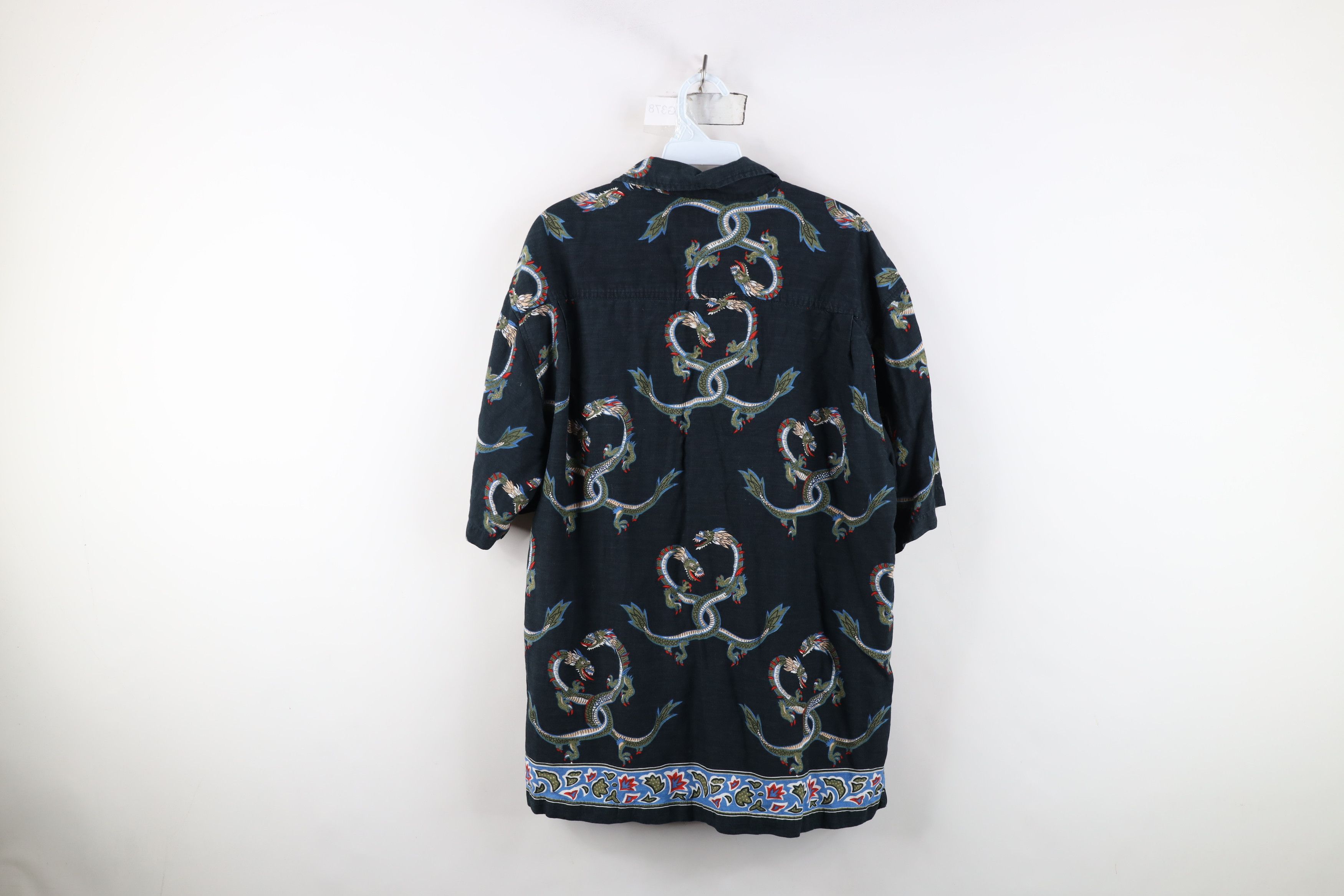 Vintage Vintage 90s Y2K Streetwear Dragon All Over Button Shirt Size US M / EU 48-50 / 2 - 9 Thumbnail
