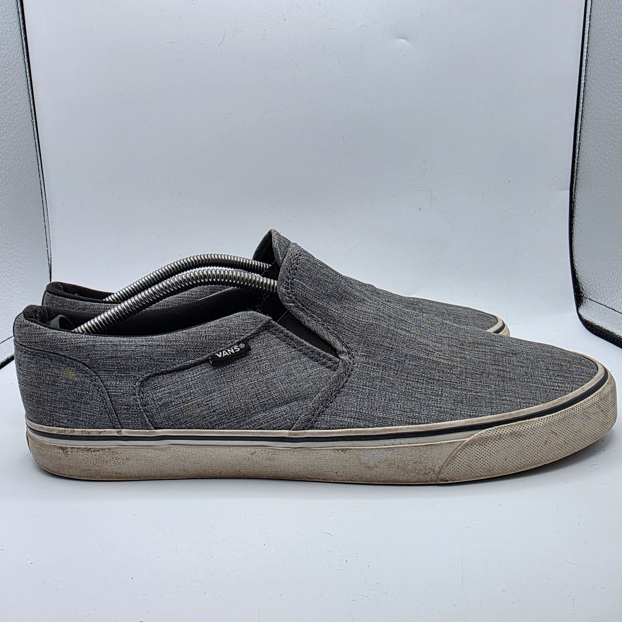 Vans Vans Asher Skate Slip On Mens Size 13 Gray Shoes Casual Outd Size US 13 / EU 46 - 12 Thumbnail