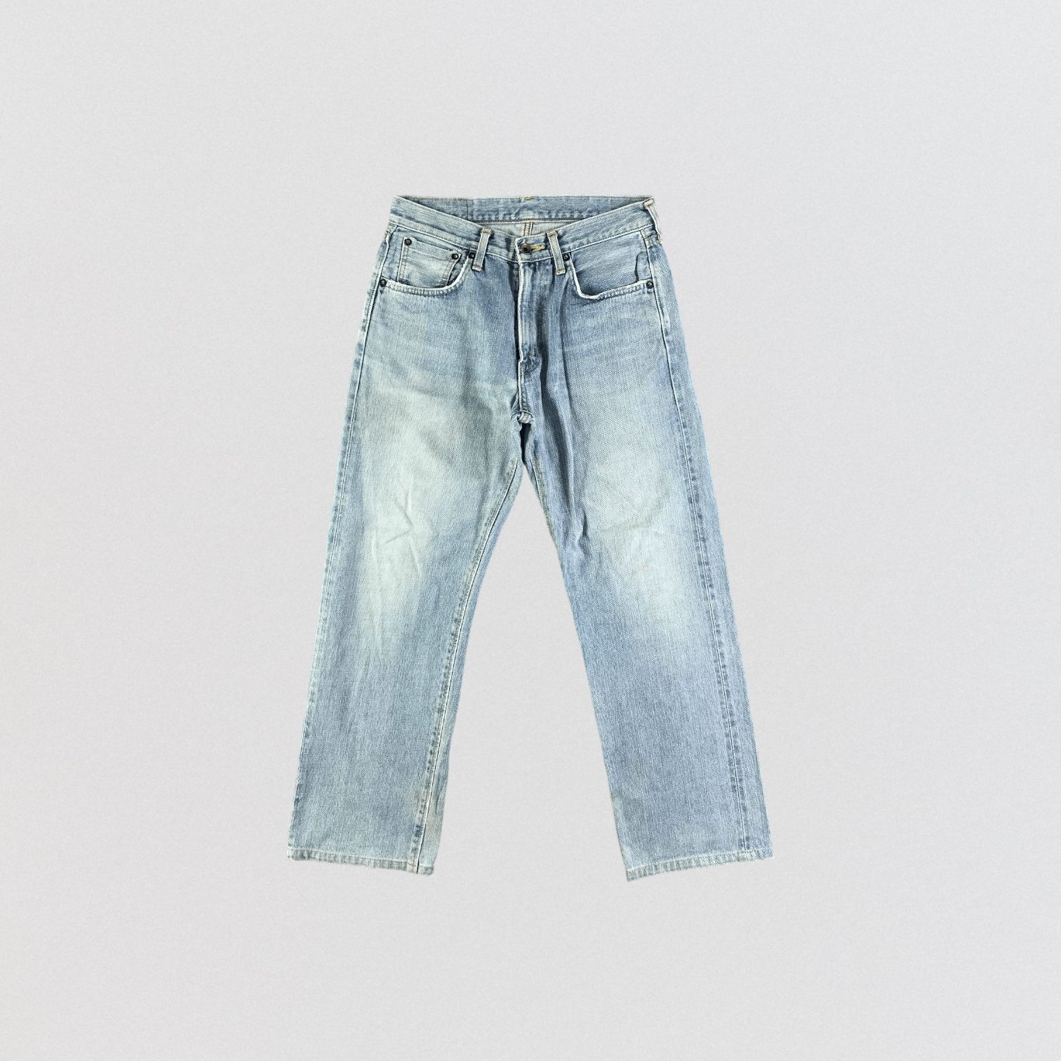 Edwin Vintage Light Wash Edwin 505 Selvedge Jeans-JM3639 Size US 31 - 1 Thumbnail