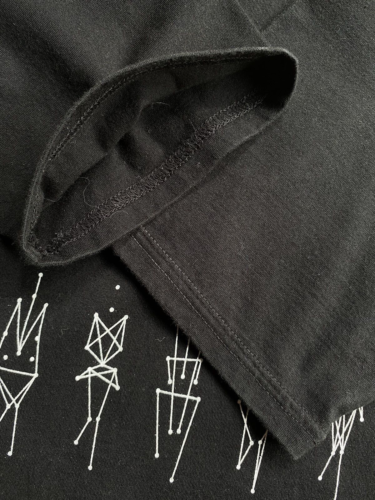 Issey Miyake ISSEY MIYAKE Black Tee with Geometric Print Size S / US 4 / IT 40 - 6 Thumbnail