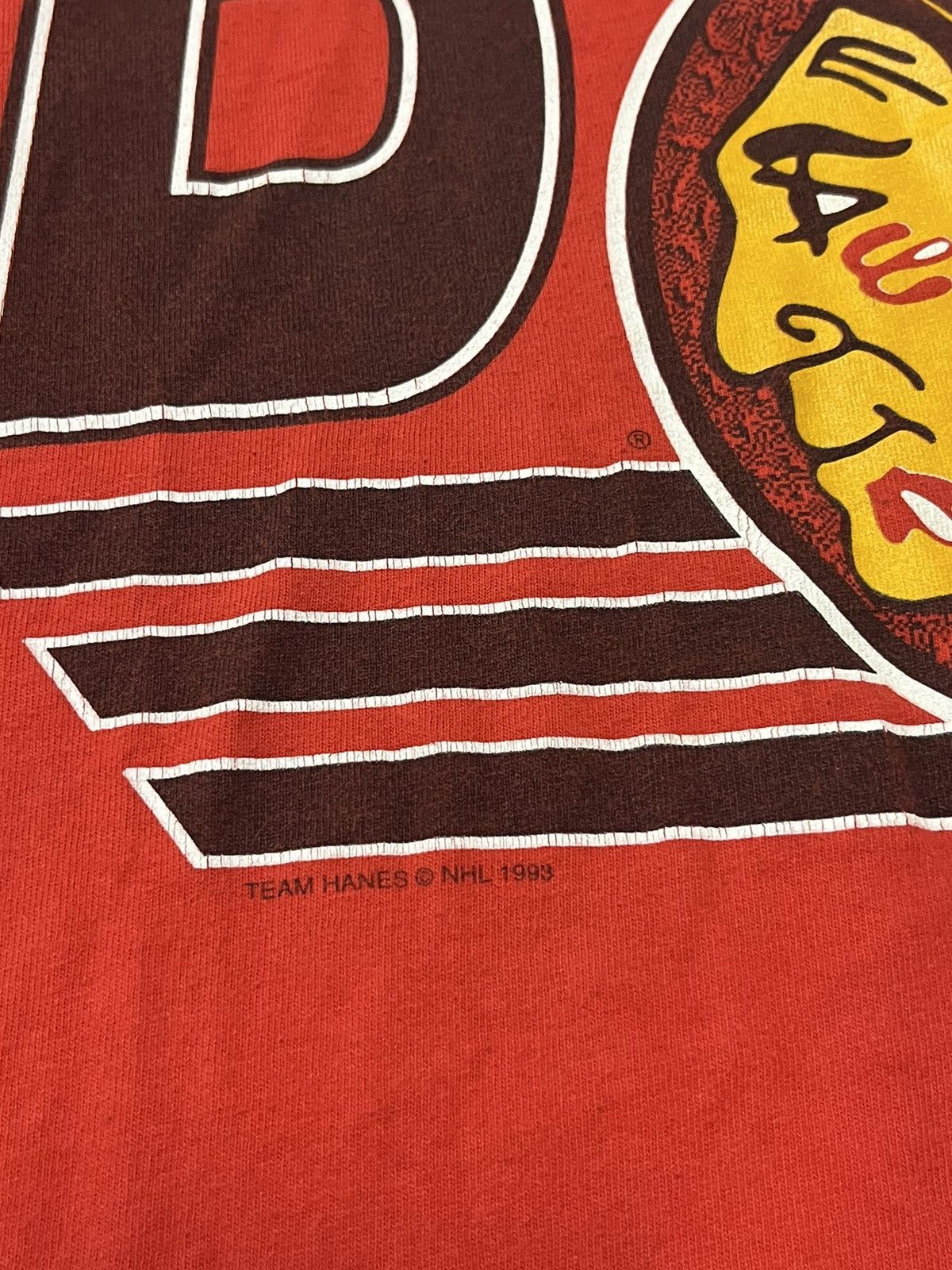 Vintage Chicago Blackhawks vintage tee shirt NHL rare hype hockey Size US XL / EU 56 / 4 - 5 Thumbnail