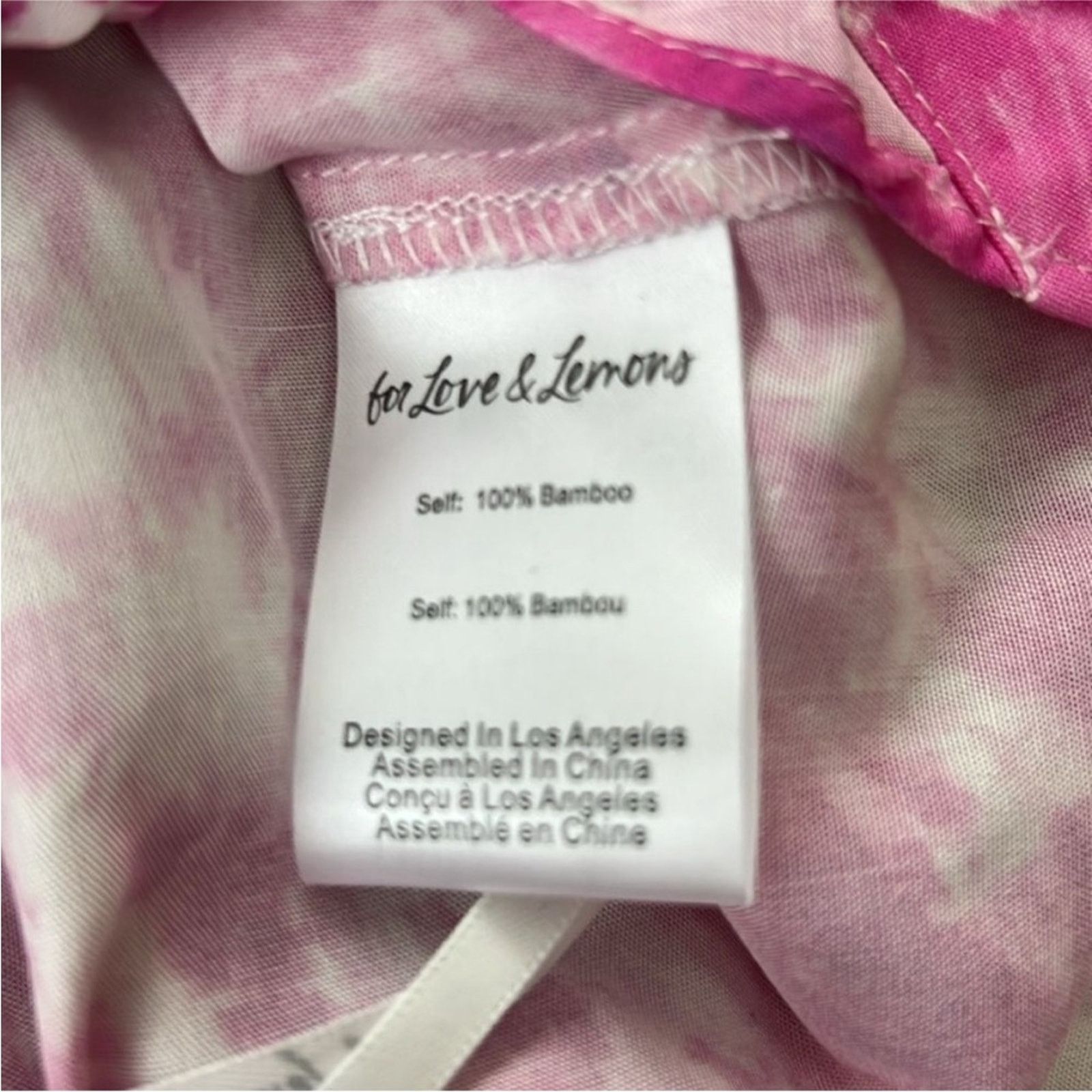 For Love & Lemons NWT For Love & Lemons $217 PinkWhite Sleeve Crop Top size M Size M / US 6-8 / IT 42-44 - 5 Thumbnail
