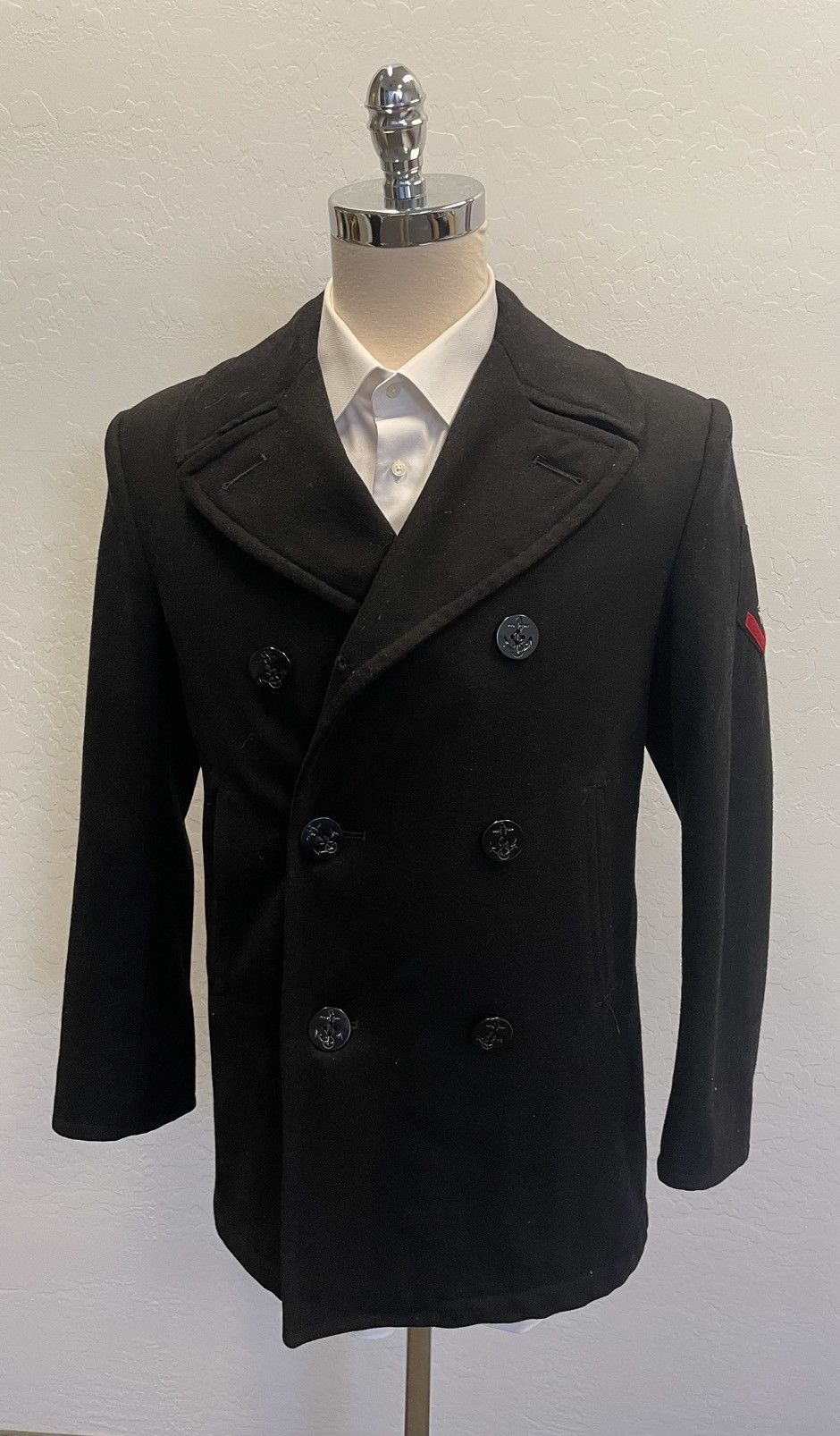 Sterlingwear DSCP Double Breasted Melton Wool Peacoat Size US S / EU 44-46 / 1 - 1 Thumbnail