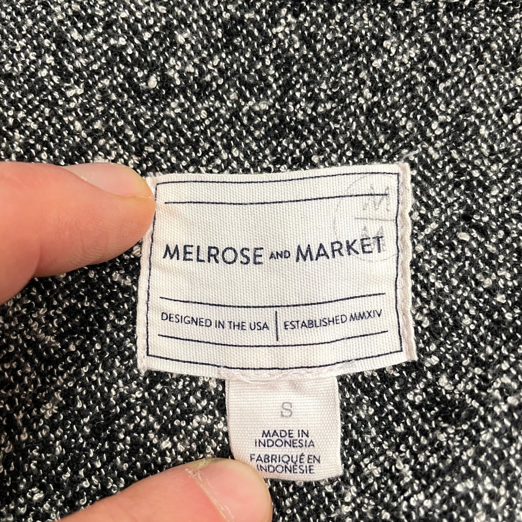 Market Melrose Open Sweater Vest Womens Small Heather Gray Sleeveless Casual Size S / US 4 / IT 40 - 3 Thumbnail