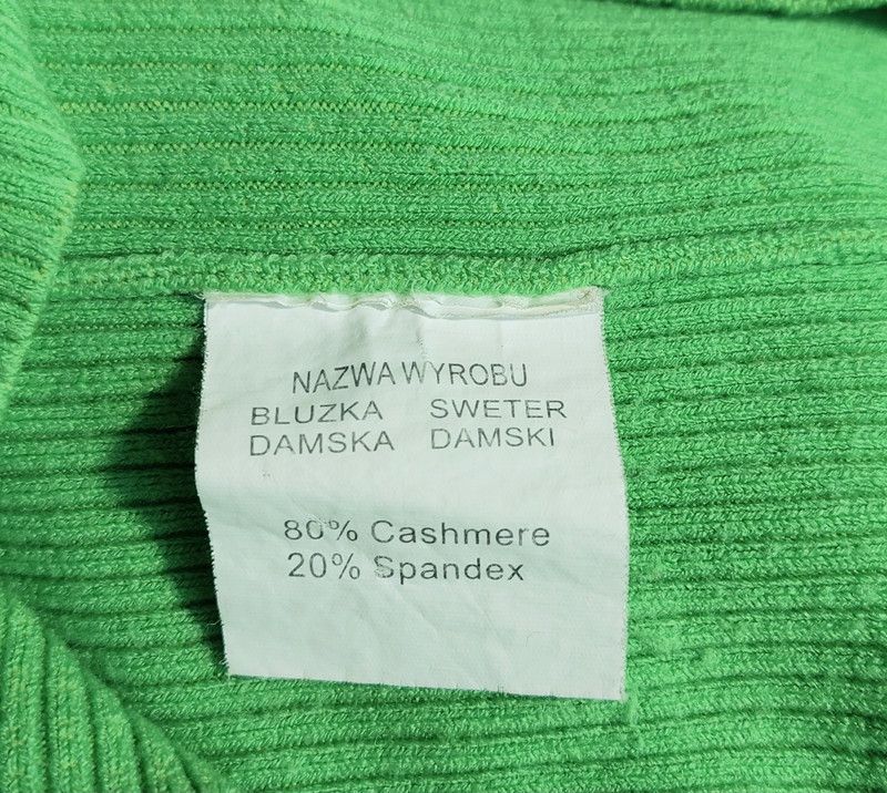Other 80% cashmere sweater jumper v-neck green vintage comfortable Size XS / US 0-2 / IT 36-38 - 6 Thumbnail