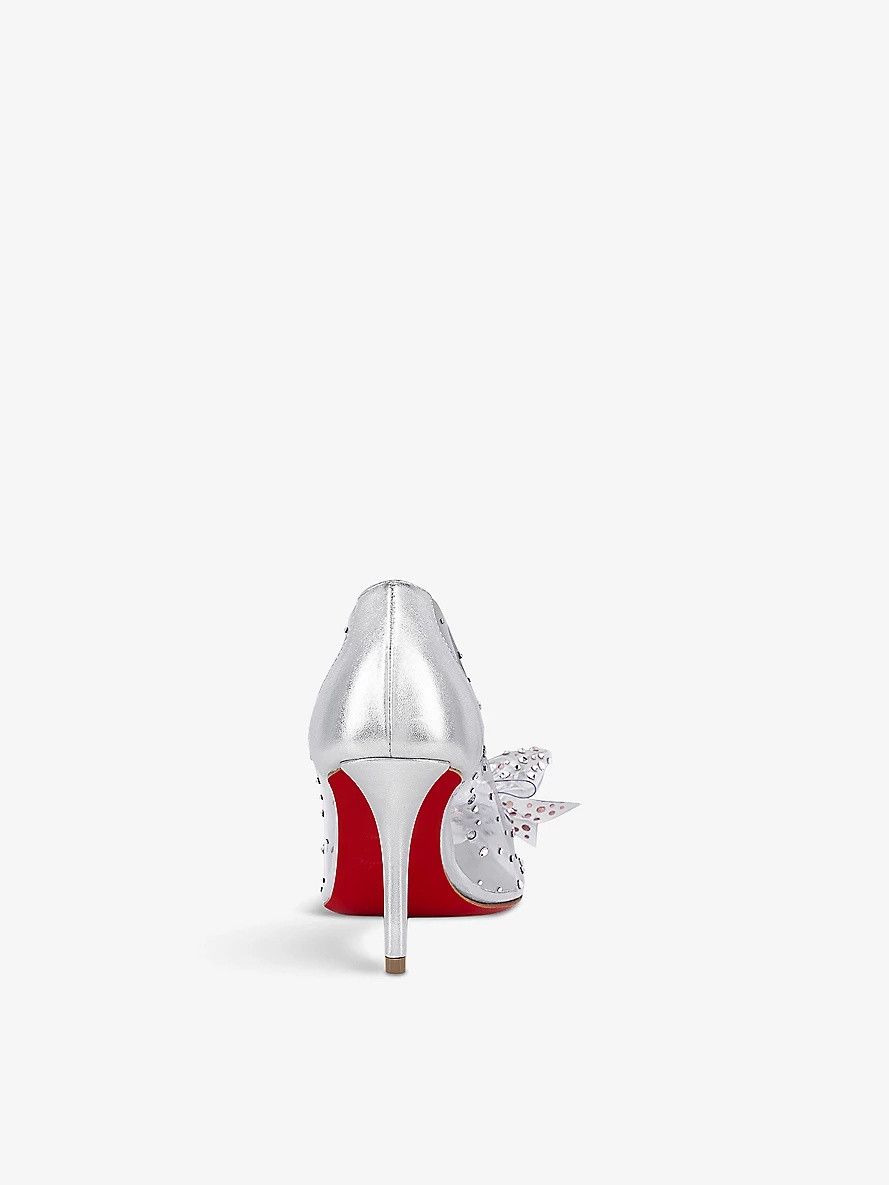 Christian Louboutin o1s1wg110225 Jelly Strass 80MM in Silver Size US 5 / IT 35 - 3 Thumbnail