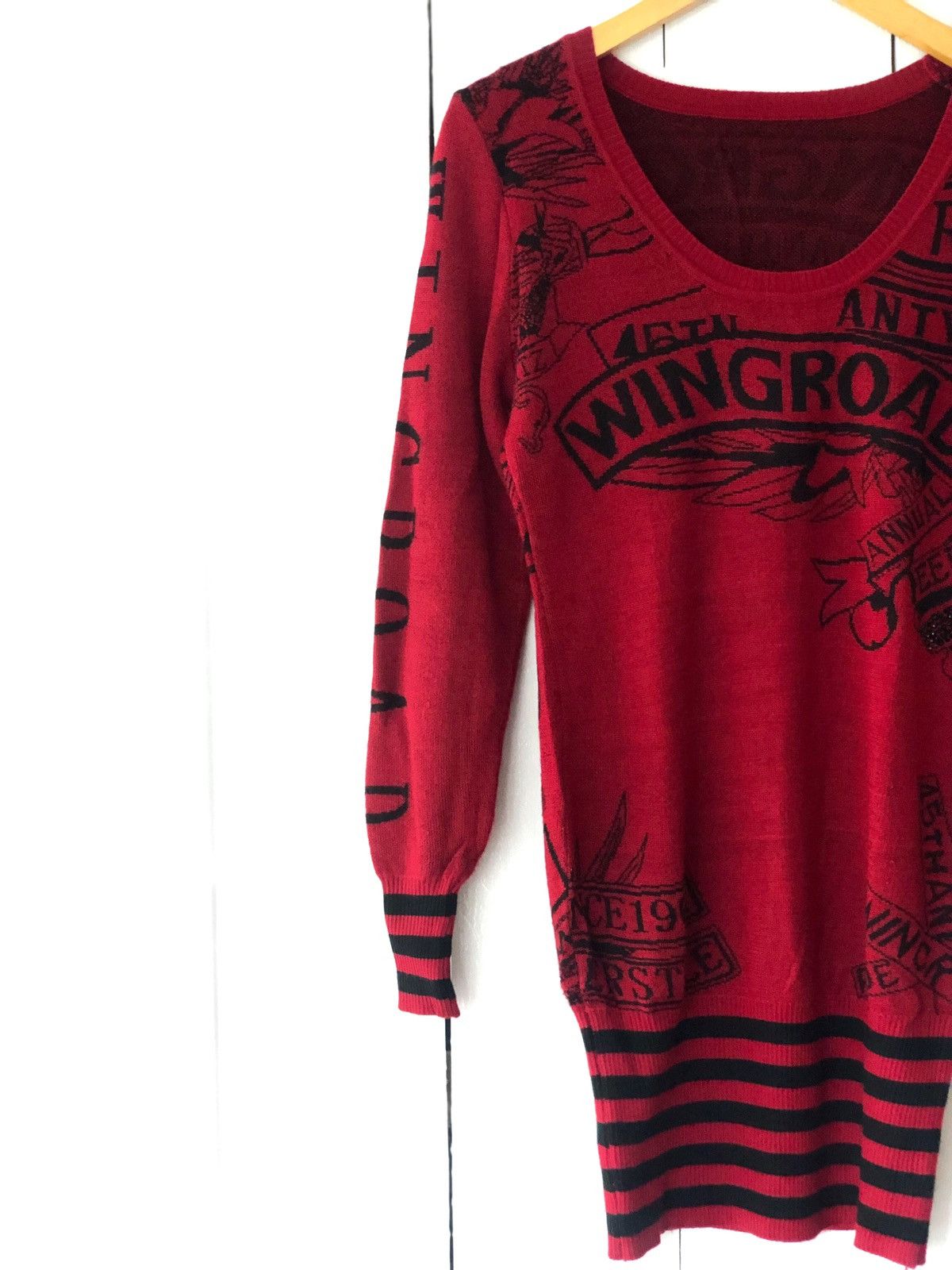 Beauty Beast × Hysteric Glamour × Japanese Brand JAPANESE WINGROAD KNIT 45TH ANNIVERSARY PUNK SKULL STYLE Size M / US 6-8 / IT 42-44 - 4 Thumbnail