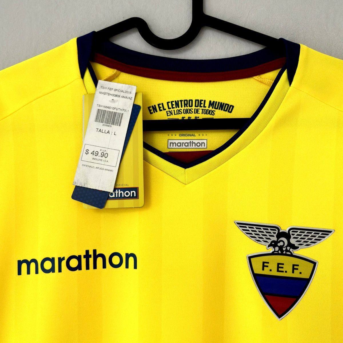 Other NEW 2017 2018 Ecuador Marathon Home Kit Soccer Jersey Shirt Size US L / EU 52-54 / 3 - 4 Thumbnail