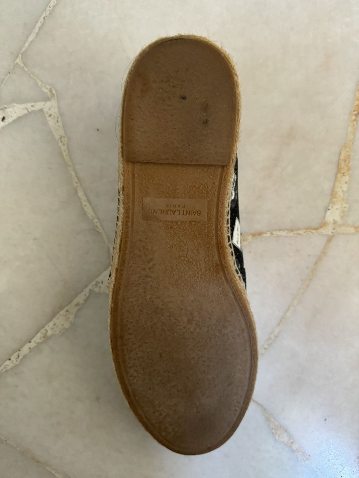 Saint Laurent Paris SAINT LAURENT Vinyl Printed Espadrilles Size US 9 / EU 42 - 5 Thumbnail