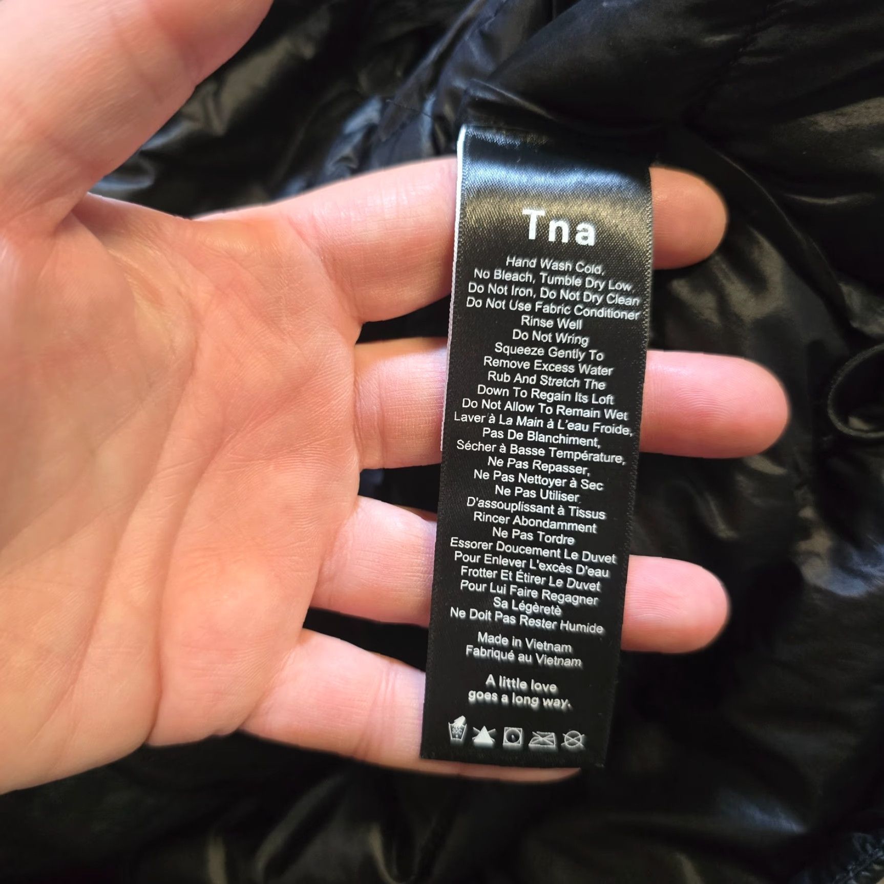 TNA TNA Jacket Womens XL Black Botaine Super Light Puffer Down Hooded Packable Jacket Size XL / US 12-14 / IT 48-50 - 7 Thumbnail