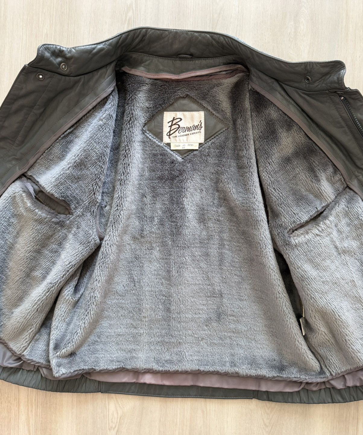 Vintage Vintage 70s Bermans Cafe Racer Motorcycle Leather Sz 44 Size US M / EU 48-50 / 2 - 9 Thumbnail