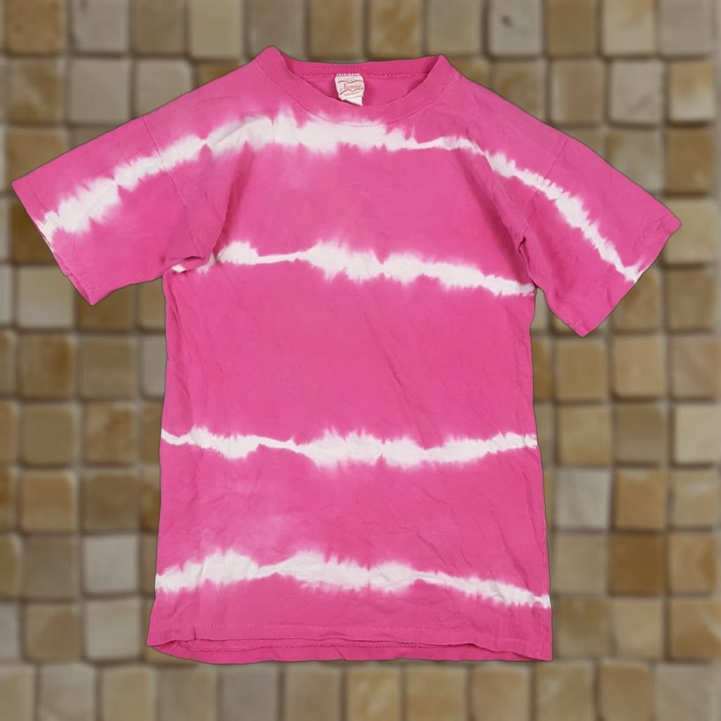 Vintage Vintage 80s Pink Tie-Dye T-Shirt Women's XS Hippie Retro Music Festival Summer Casual Made in USA Size XS / US 0-2 / IT 36-38 - 1 Thumbnail