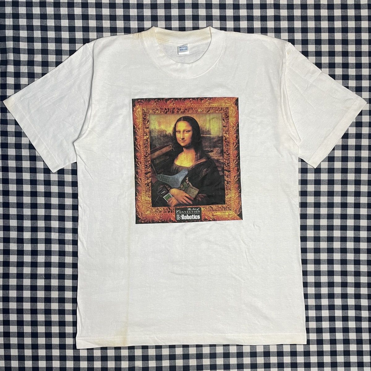 Vintage Mona Lisa Leonardo Da Vinci 90s T-shirt size L
