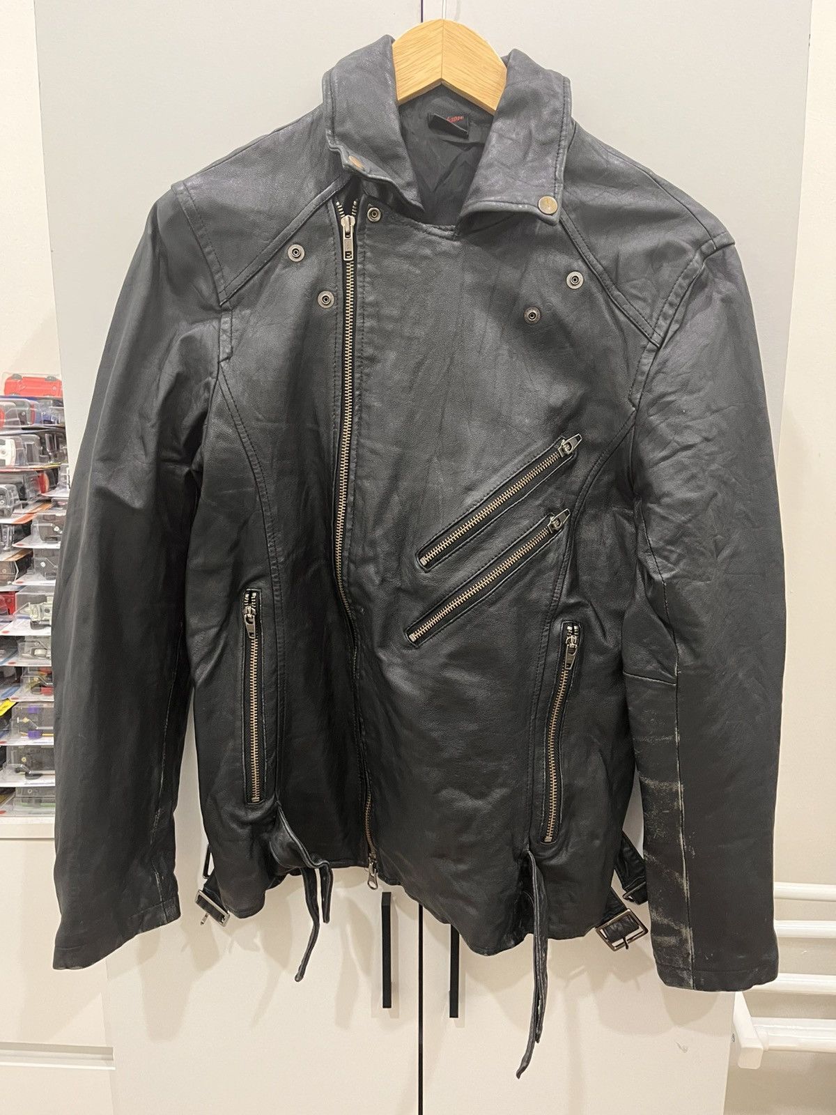 Le Grande Bleu (L.G.B.) Jackrose Japanese Brand Sheepskin Leather Biker ...