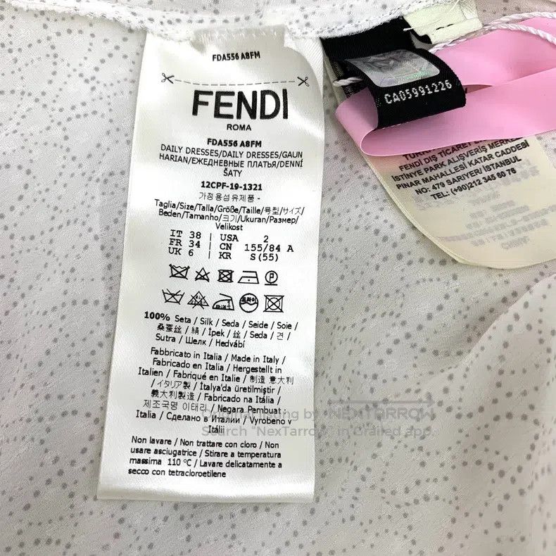 Fendi Fendi Off-white floral patterned silk lapel long-sleeve ir Size XXS / US 00 / IT 34 - 8 Thumbnail