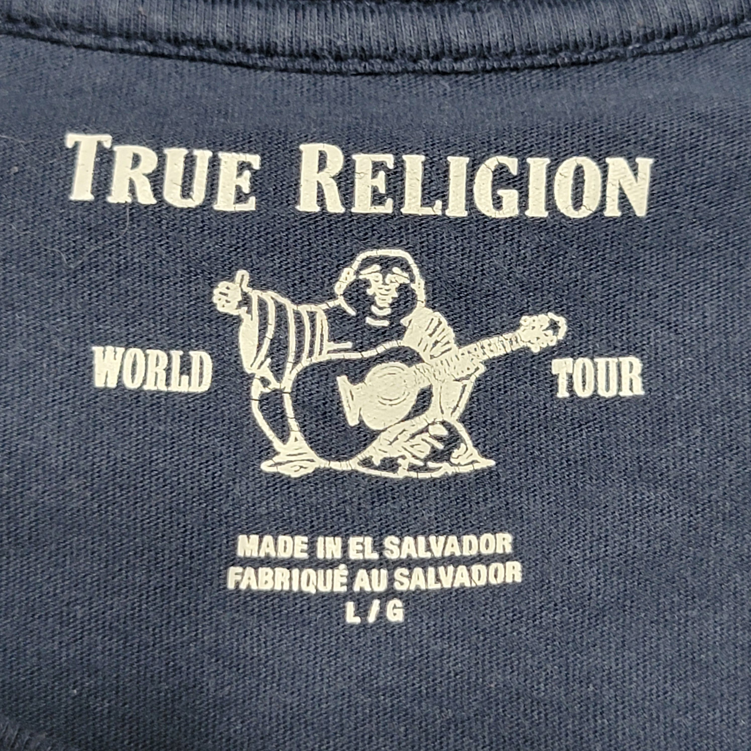 True Religion True Religion SS Unisex Tee Shimmer Logo - Size Large Size L / US 10 / IT 46 - 4 Thumbnail