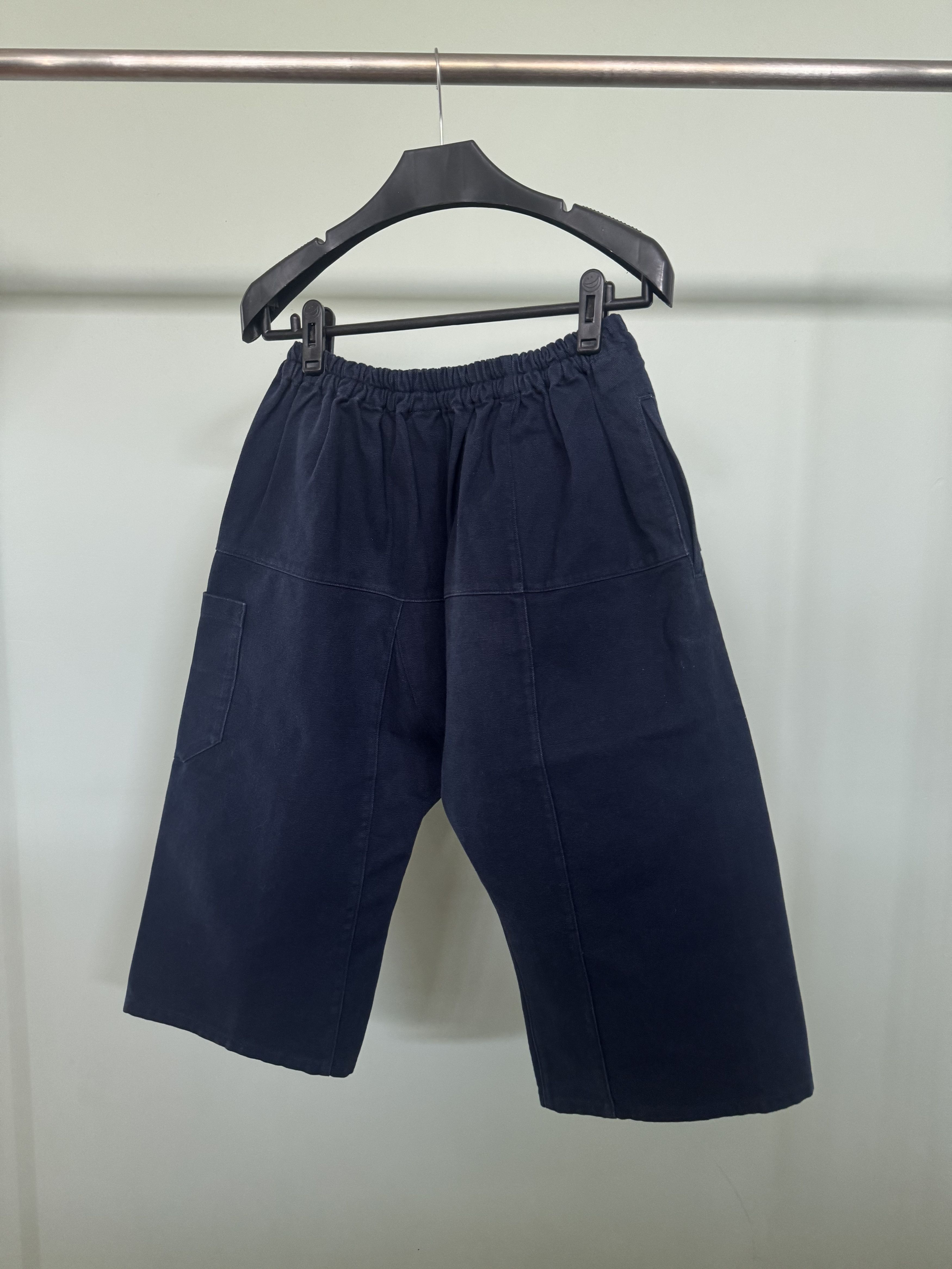 Raf Simons Navy Runway Elastic Waist Cropped Pant Size US 28 / EU 44 - 4 Thumbnail