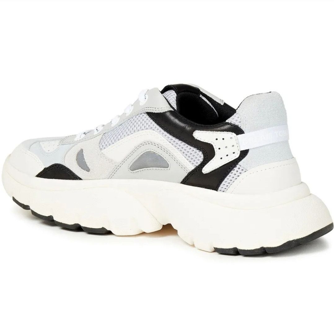 Maje Maje Panel Leather Mesh and Suede Sneakers Size 37 Size US 6 / IT 36 - 3 Thumbnail